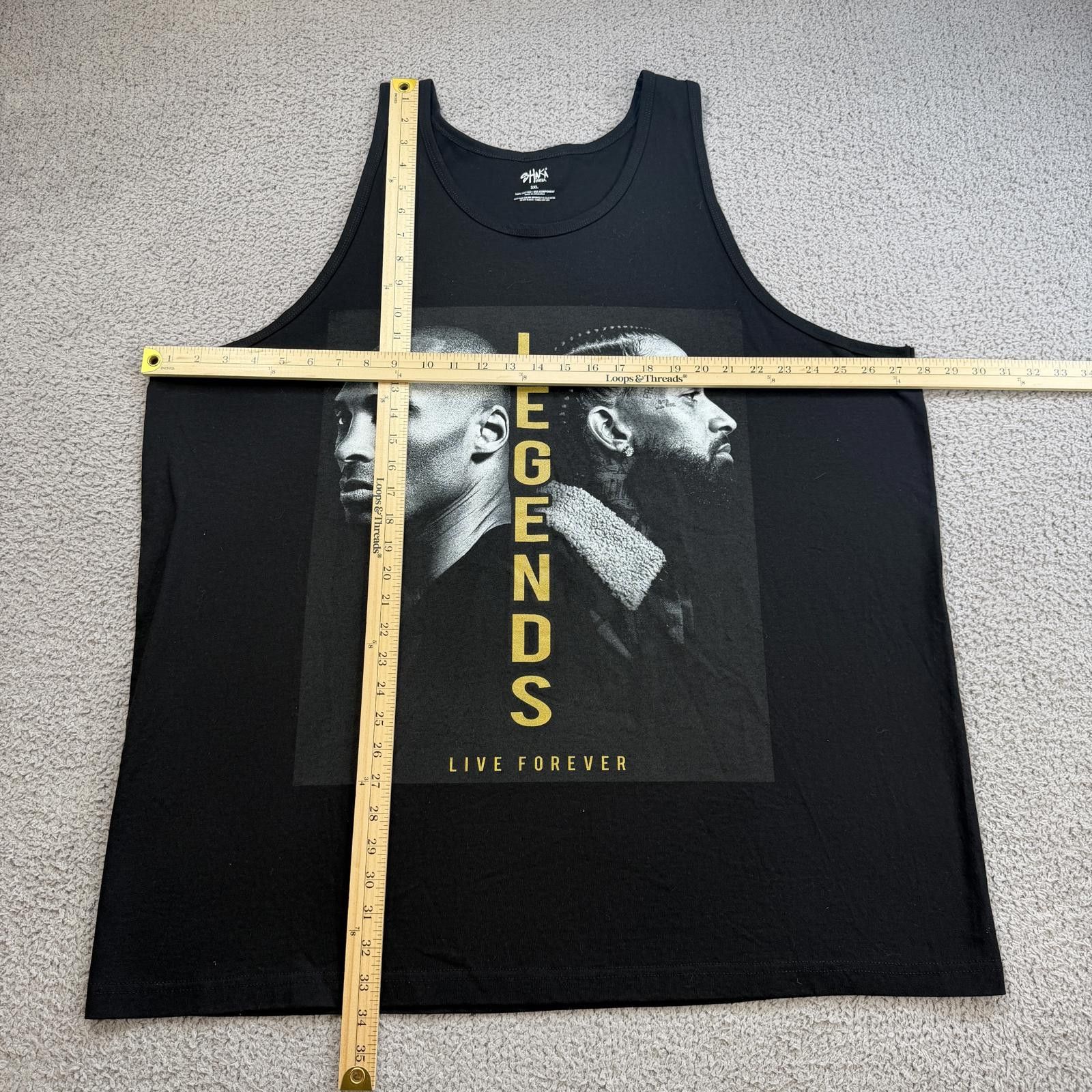 Other Kobe Bryant Nipsey Hussle Legends Tank Top Black 3XL Size US XXL / EU 58 / 5 - 3 Thumbnail
