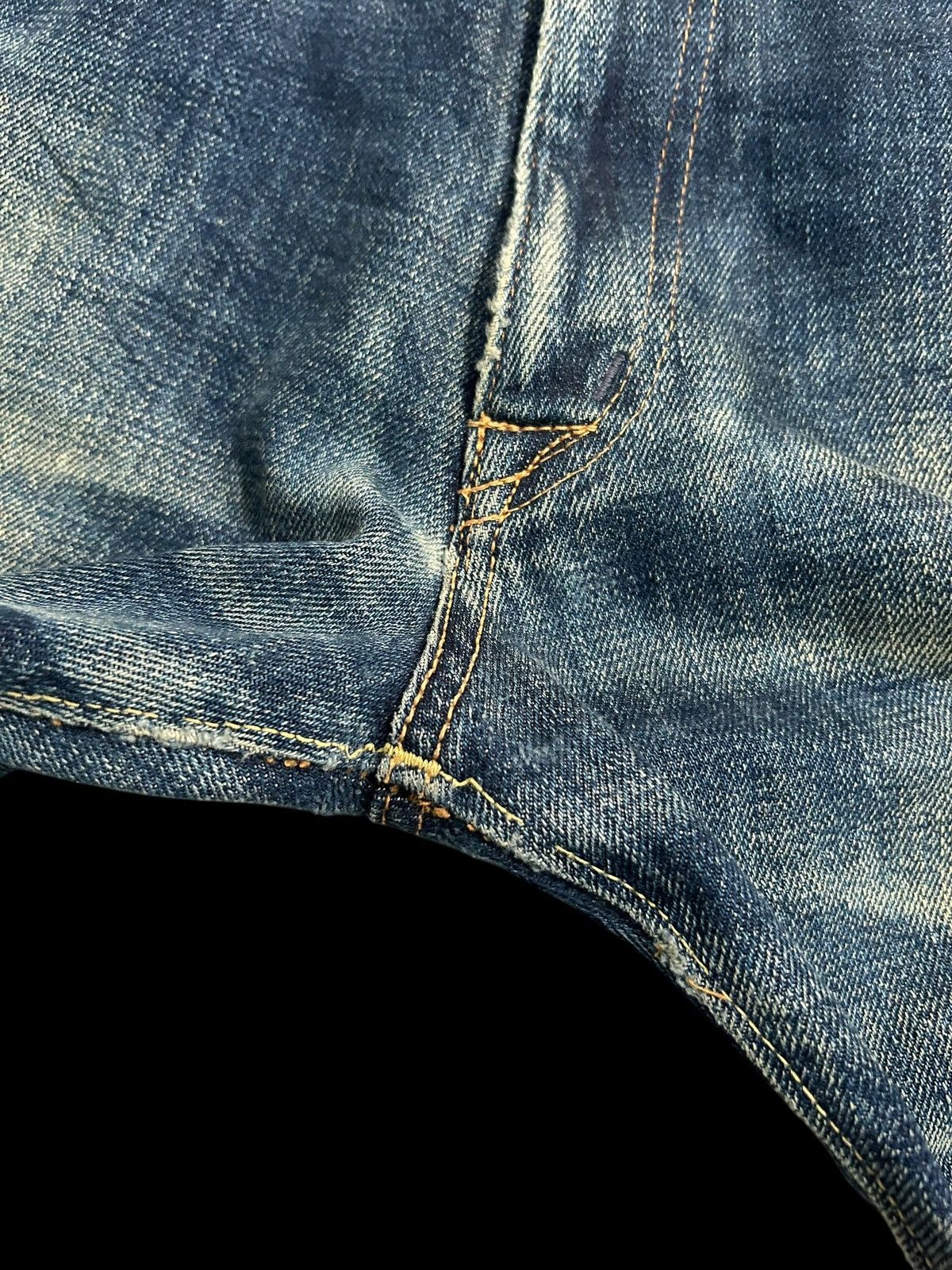 Japanese Brand × Kapital × Vintage DENIME SELVEDGE DISTRESSED VINTAGE DENIM JEANS Size US 31 - 12 Thumbnail