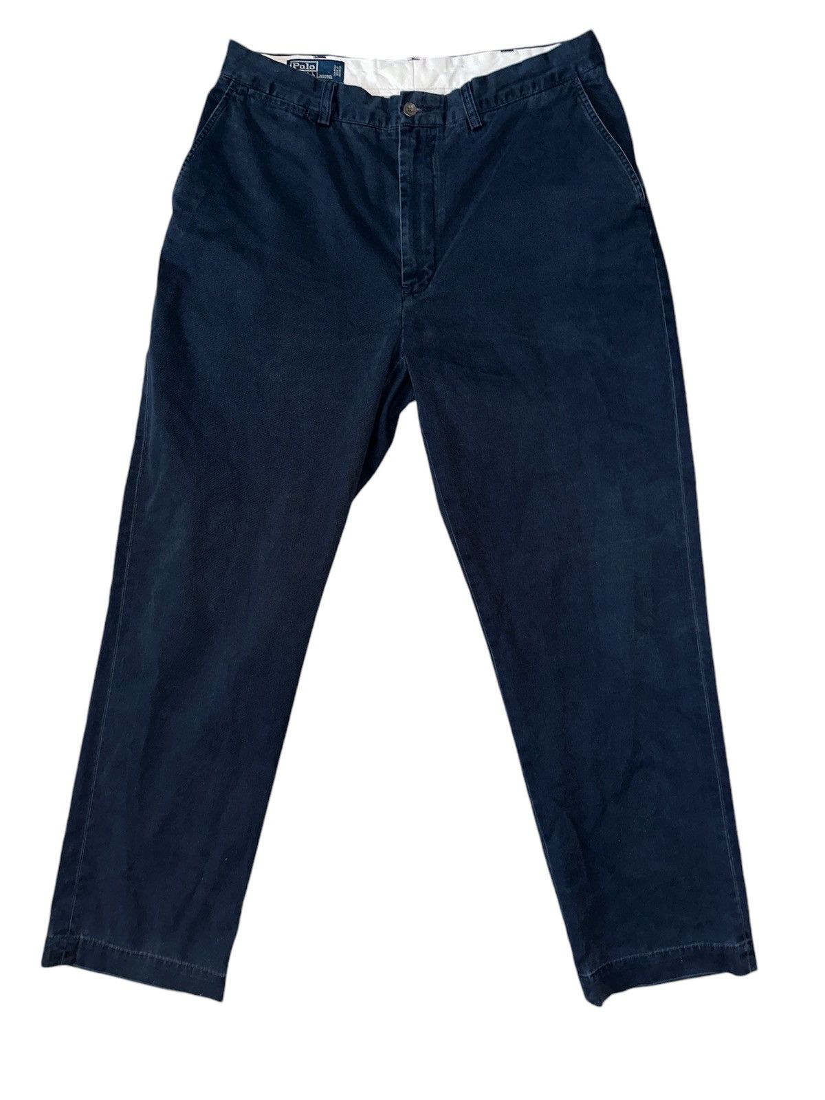 Polo Ralph Lauren Polo Ralph Lauren Classic Polo Chino Pants Denim Navy Blue Size US 35 - 1 Thumbnail