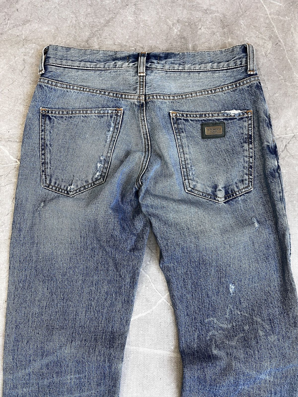 Dolce & Gabbana Dolce Gabbana Denim Slim Jeans Distressed Y2K Size US 30 / EU 46 - 8 Thumbnail