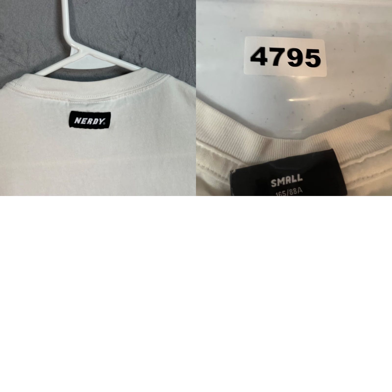 Vintage Nerdy Mens Small White Long Sleeve Crewneck T Shirt Size US S / EU 44-46 / 1 - 8 Thumbnail