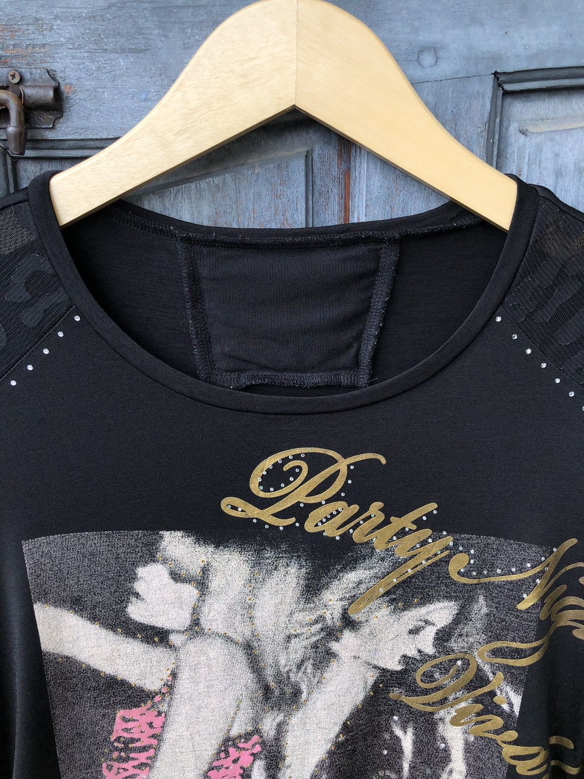 Japanese Brand Japanese Poem, Diamond, Transparent Mesh & Leopard Details Size M / US 6-8 / IT 42-44 - 7 Thumbnail