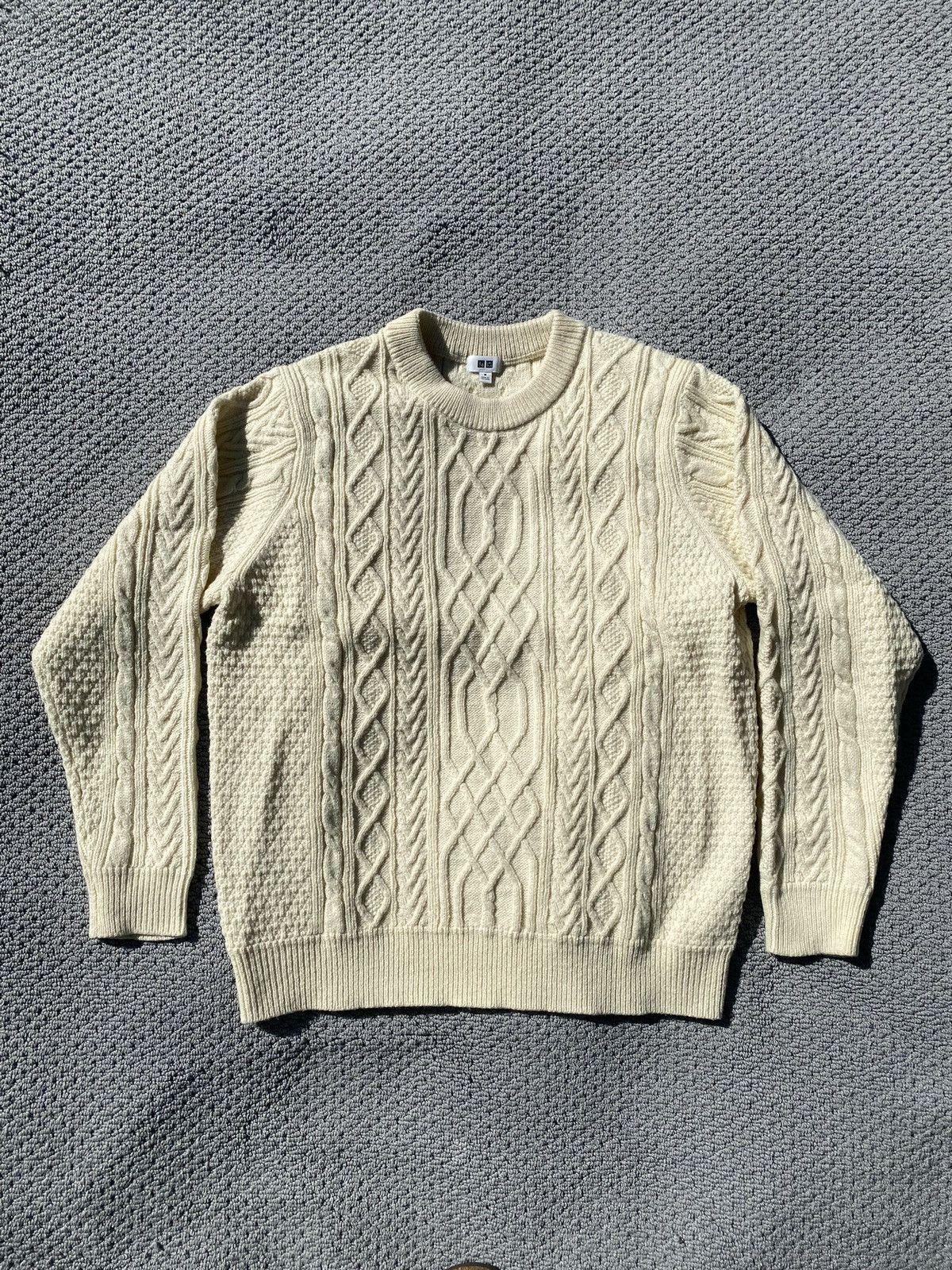 Uniqlo Uniqlo Cable Knit Sweater Grailed