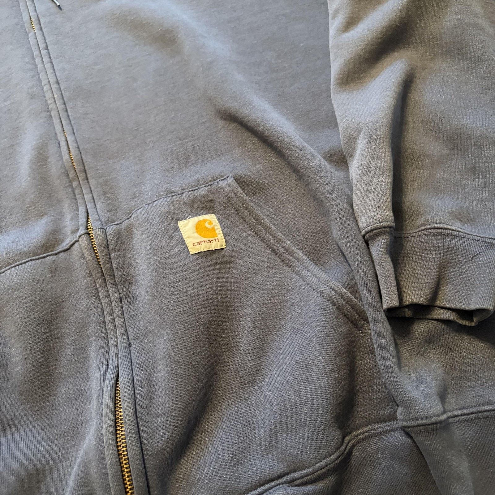 Carhartt Carhartt Hoodie Sweatshirt Mens XL Fleece Full Zip Workwear Size US XL / EU 56 / 4 - 4 Thumbnail