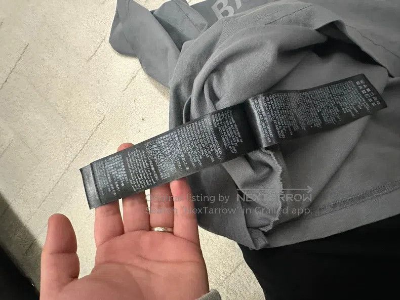 Balenciaga Balenciaga Gray Reflective Logo Short Sleeve Size US XXS / EU 40 - 4 Thumbnail