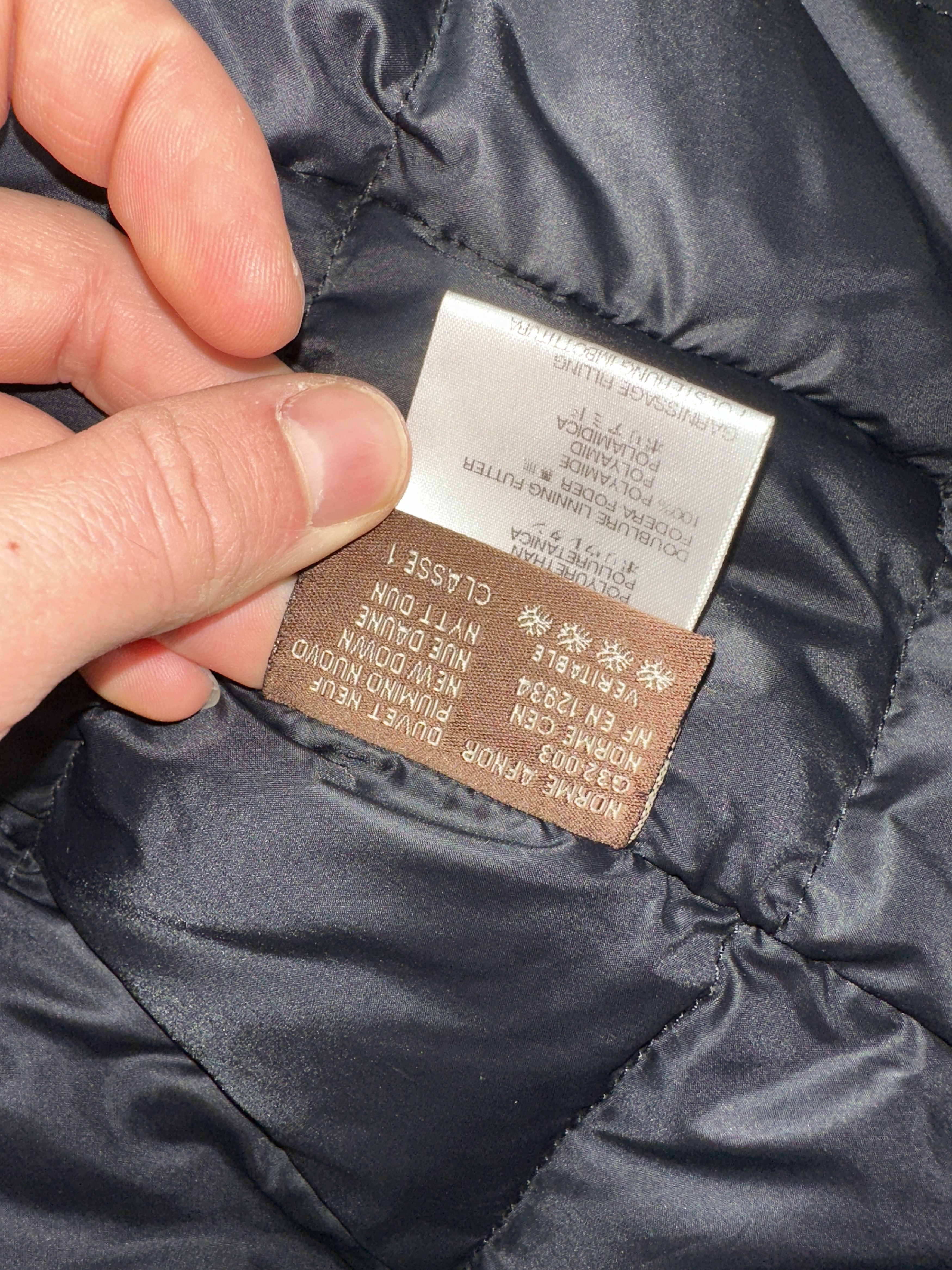 Moncler MONCLER Size 2 Black Vintage Down Jacket LAMPO Zip 2000s Size XS / US 0-2 / IT 36-38 - 13 Thumbnail