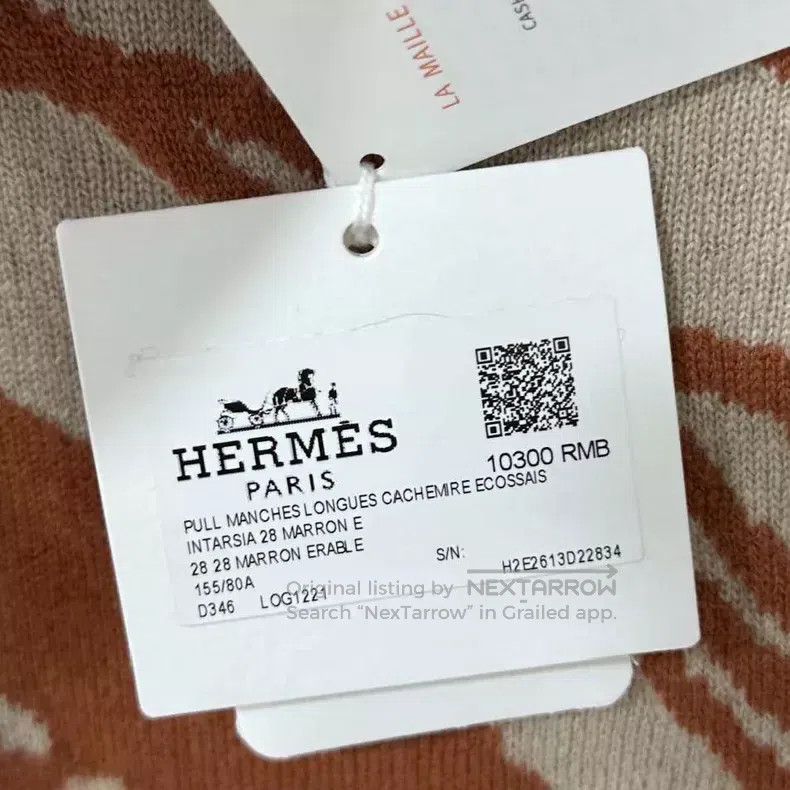 Hermes Hermes Chain Pattern Pure Cashmere Sweater Size XXS / US 00 / IT 34 - 6 Thumbnail