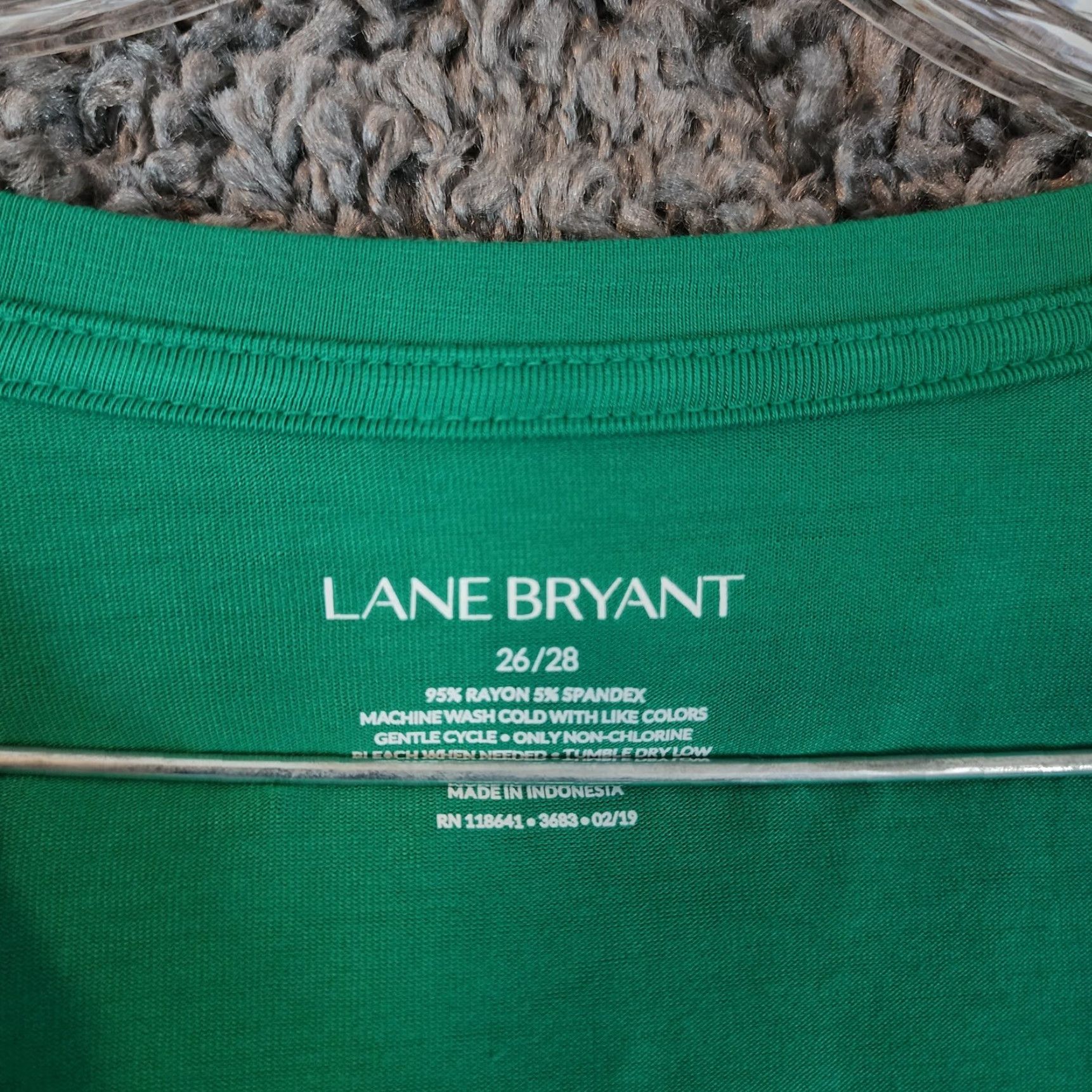Vintage Lane Bryant Green V Neck Sleeveless Blouse Plus Size 26 Womens Size 4XL / US 24-26 - 4 Thumbnail