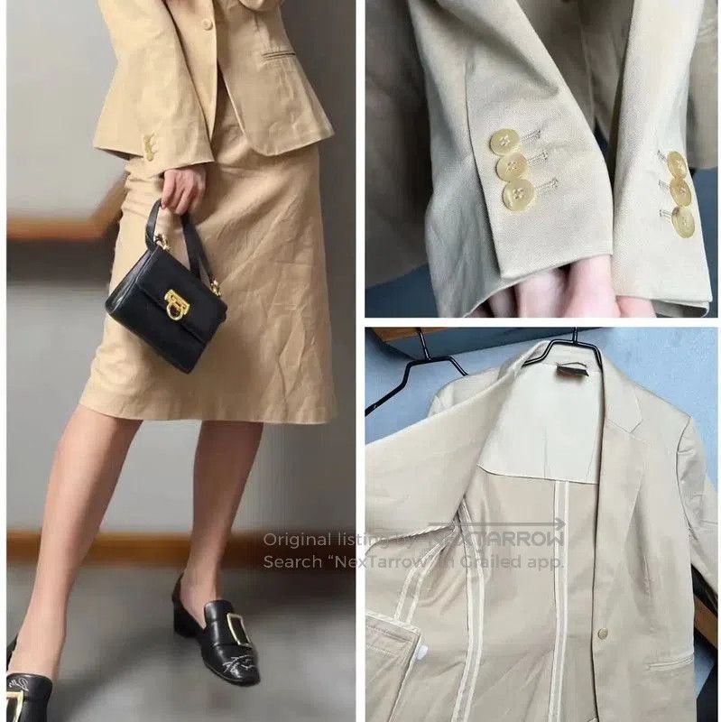 Fendi Fendi Khaki Cotton Women's Jacket . Size XXS / US 00 / IT 34 - 5 Thumbnail