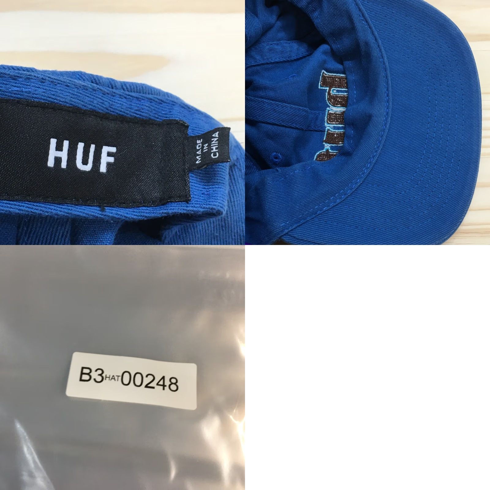 Huf HUF Baseball Cap Mens Blue One Size Adjustable Curved Brim Embroidered Logo Size ONE SIZE - 9 Thumbnail