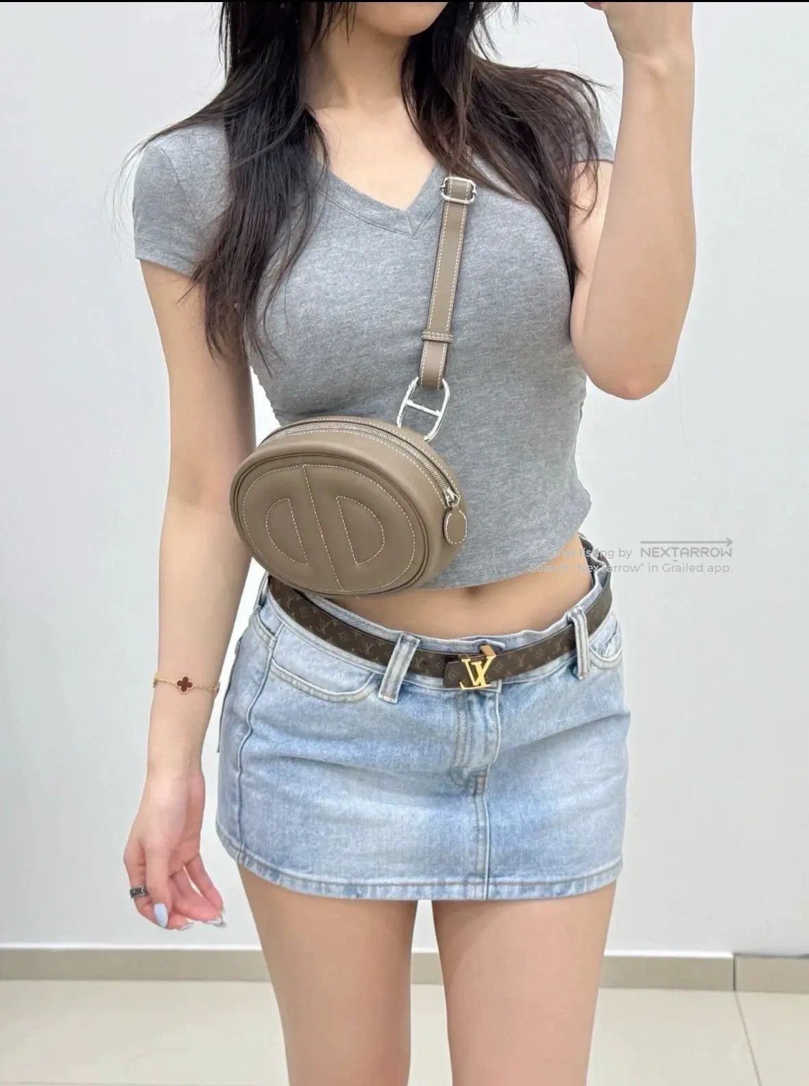 Hermes Hermes In-the-Loop Pig-Nose Waist Bag Grey Size ONE SIZE - 8 Thumbnail