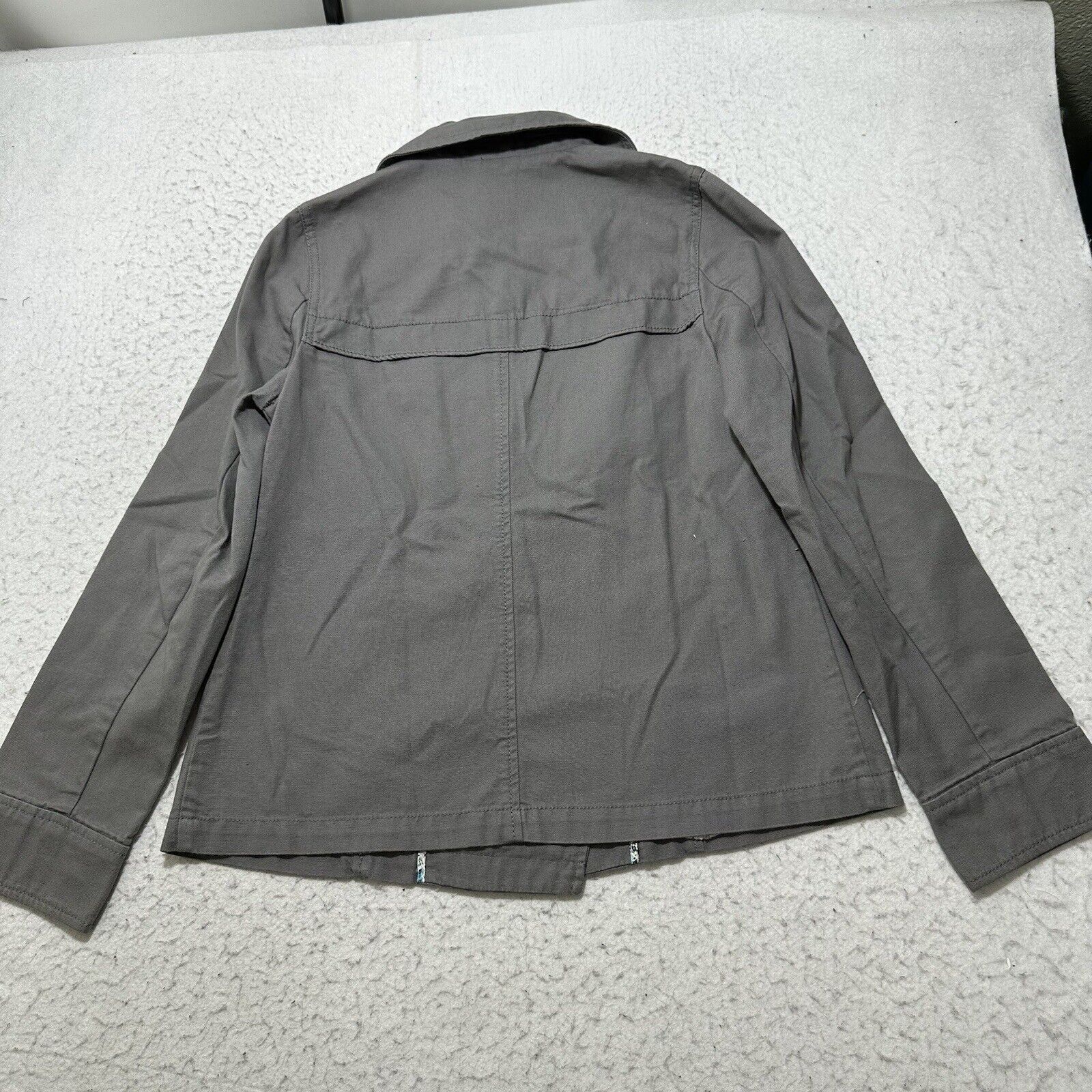Old Navy Old Navy Small Double Breasted Jean Military Jacket Gray Size S / US 4 / IT 40 - 5 Thumbnail