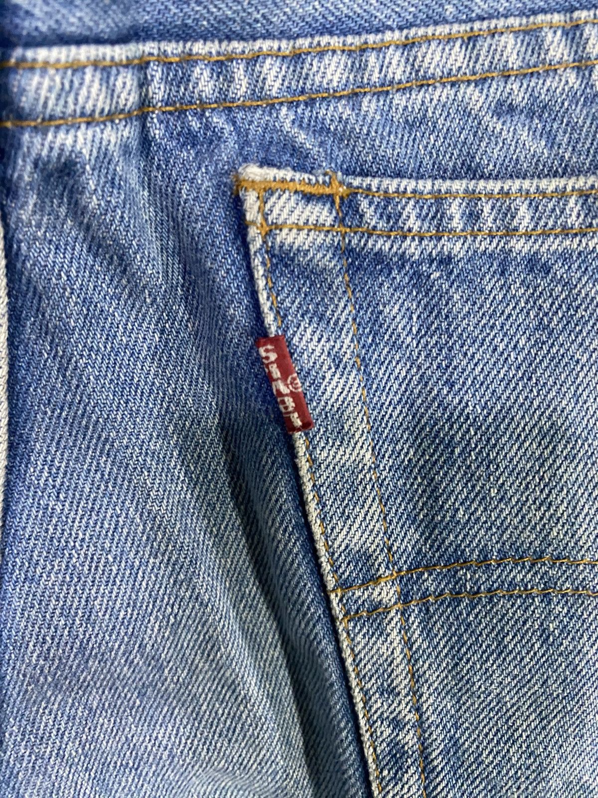 Levi's Vintage levis 80s denim distressed very rare Size US 34 / EU 50 - 10 Thumbnail