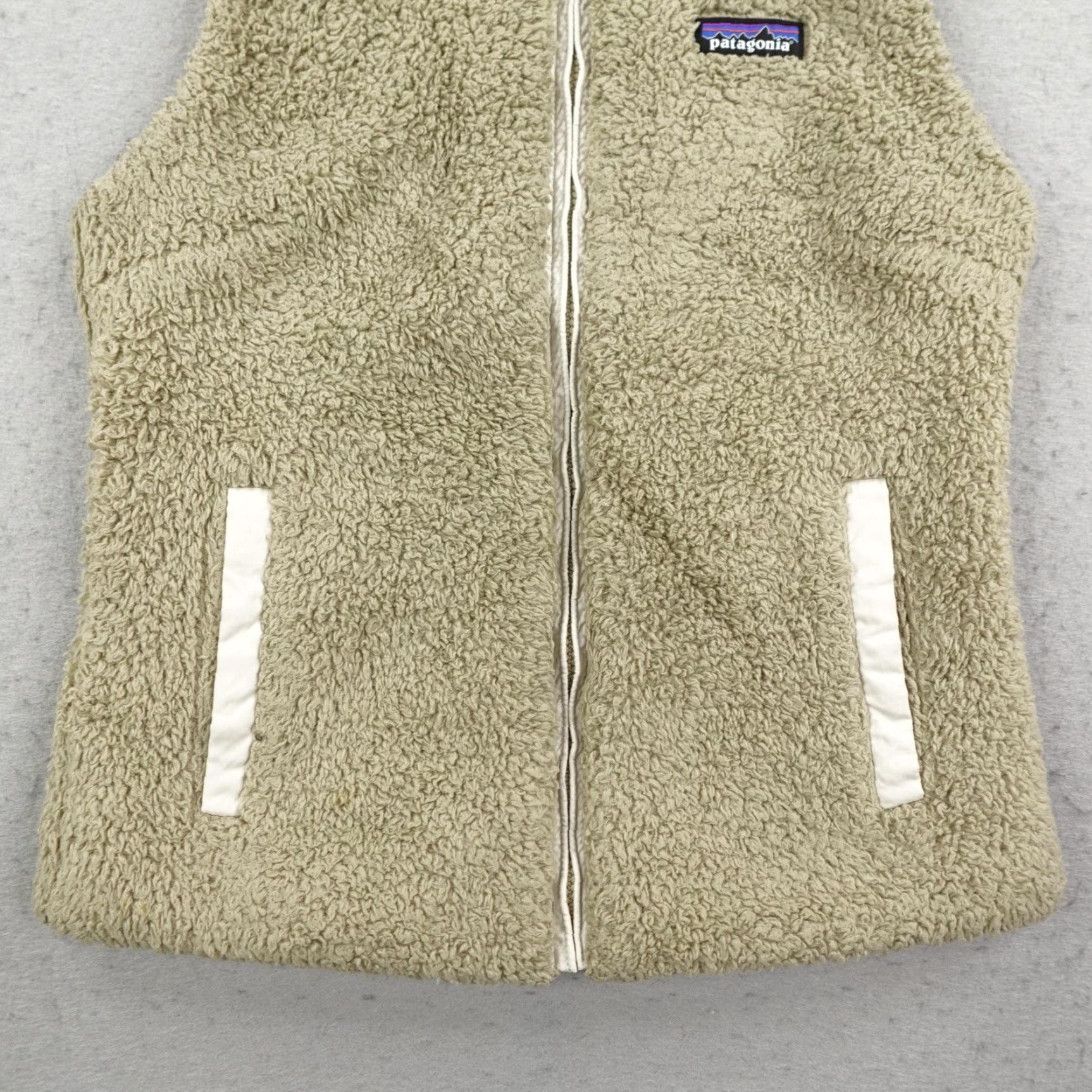 Patagonia Patagonia Vest Womens Small Oatmeal Beige Tan Los Gatos Fleece Full Zip Sweater Vest Size S / US 4 / IT 40 - 5 Thumbnail