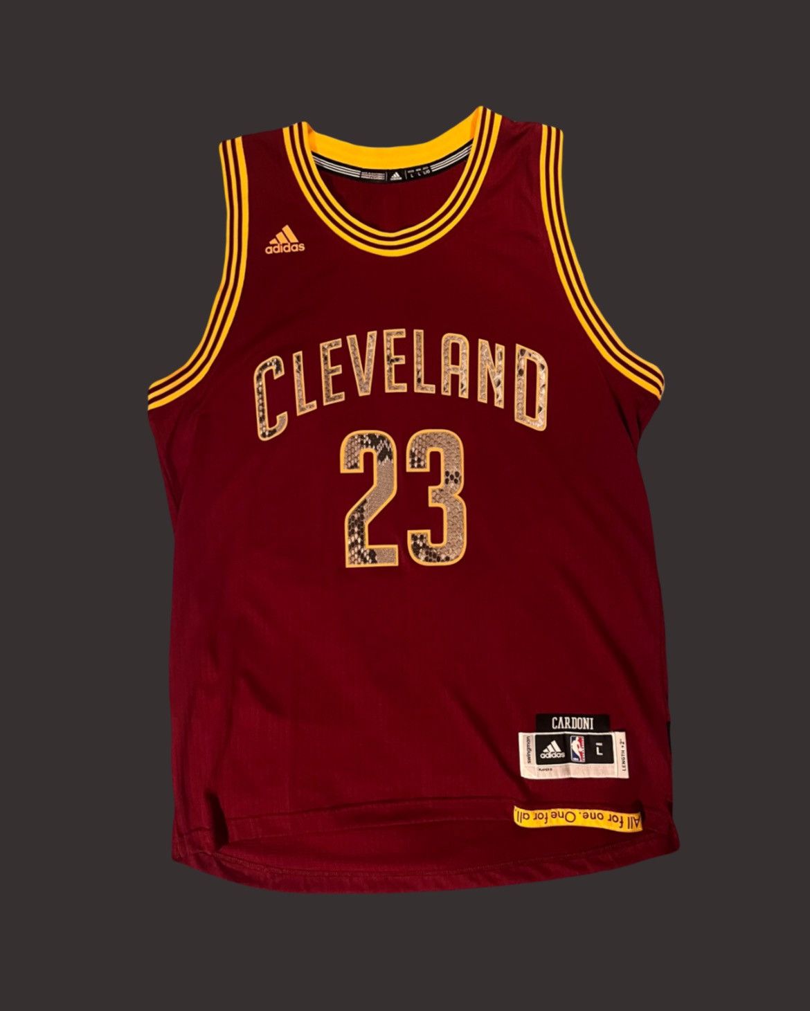 Renzo Cardoni CAVS LEBRON SNAKESKIN JERSEY Size US L / EU 52-54 / 3 - 1 Thumbnail