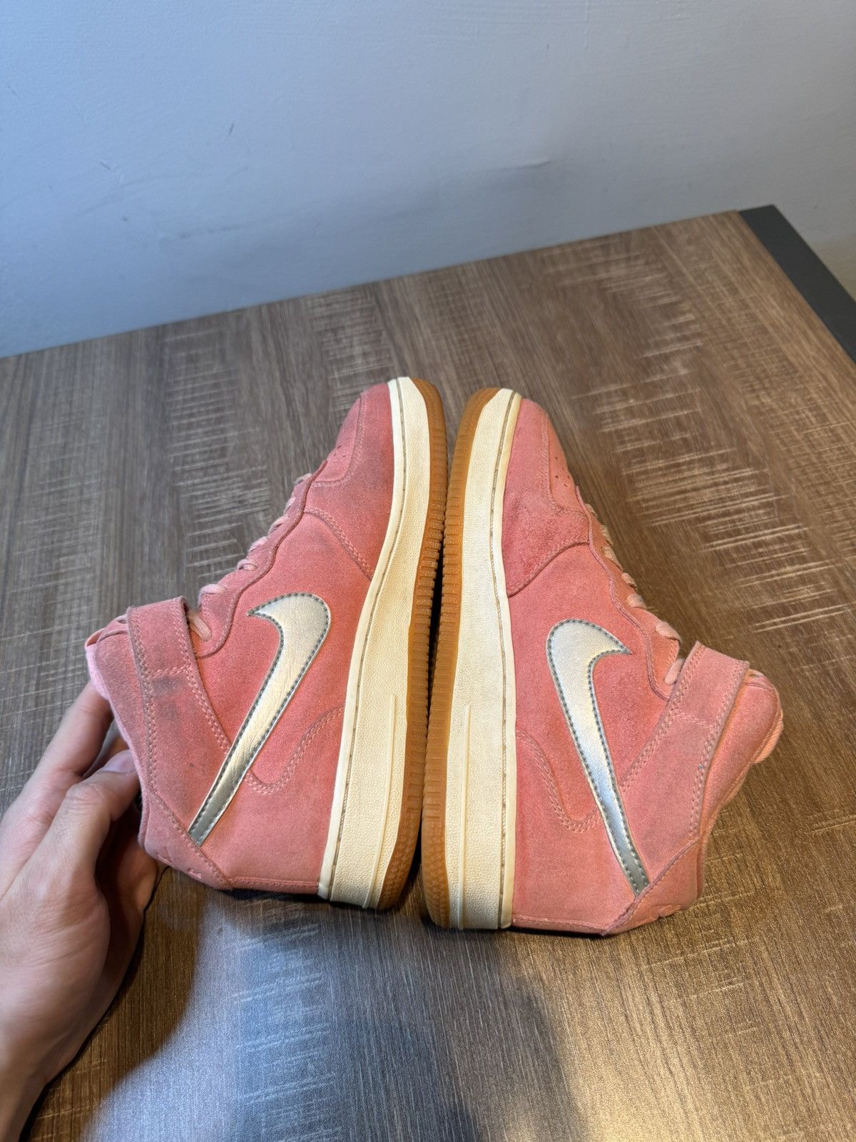 Nike Nike Sample Womens Size 7 Air Force 1 Mid Pink Gum Sole Size US 7 / IT 37 - 5 Thumbnail