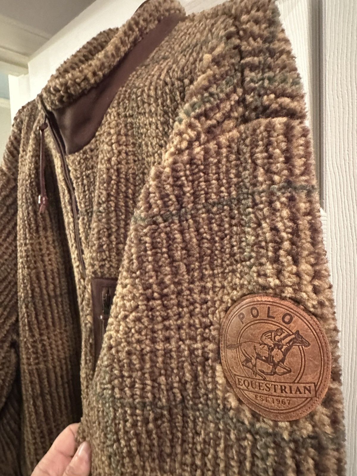 Polo Ralph Lauren Polo by Ralph Lauren Brown Sherpa zip heavy sweater 2XL Size US XXL / EU 58 / 5 - 2 Thumbnail