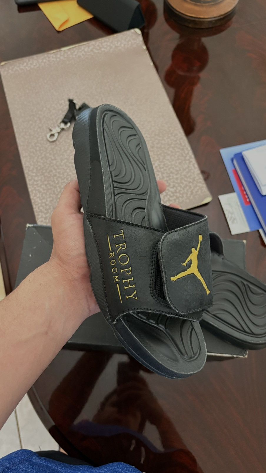 Jordan Brand Jordan x Trophy Room Hydro 5 Slides Size US 9 / EU 42 - 1 Thumbnail
