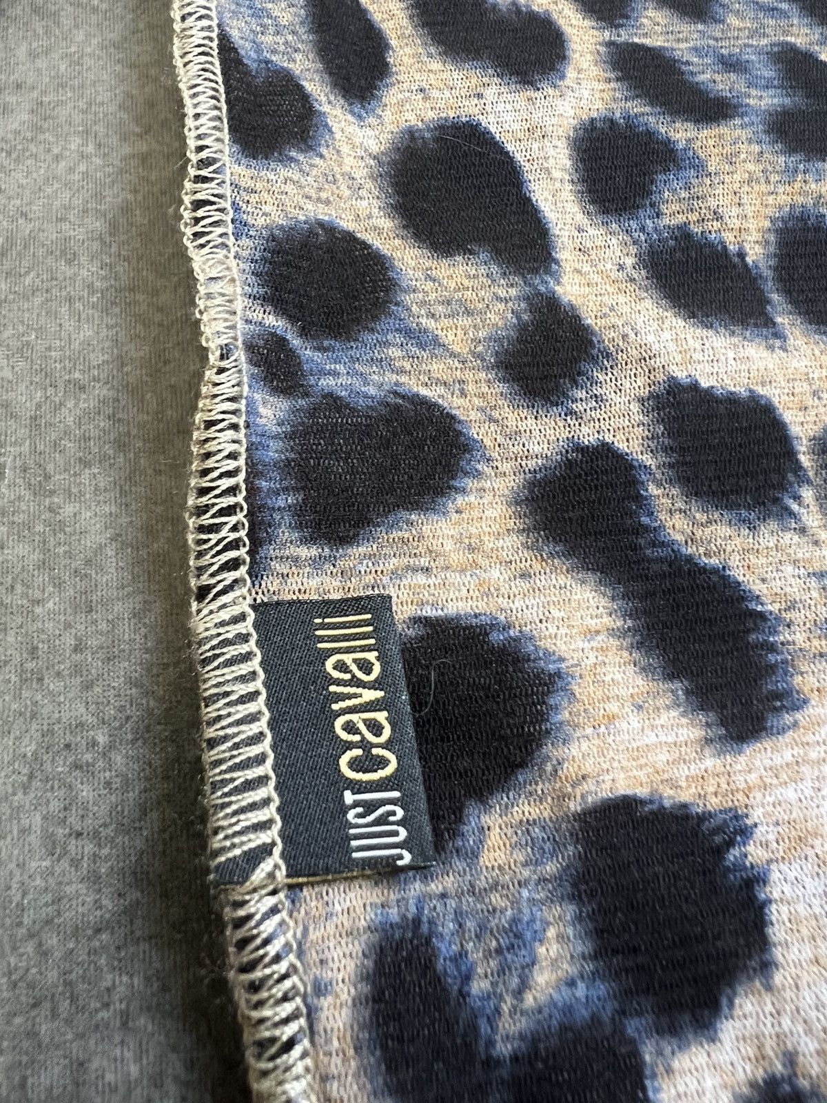 Just Cavalli × Roberto Cavalli SS 2005 JPG STYLE Cavalli Leopard Pattern Mesh long sleeve Size XL / US 12-14 / IT 48-50 - 6 Thumbnail