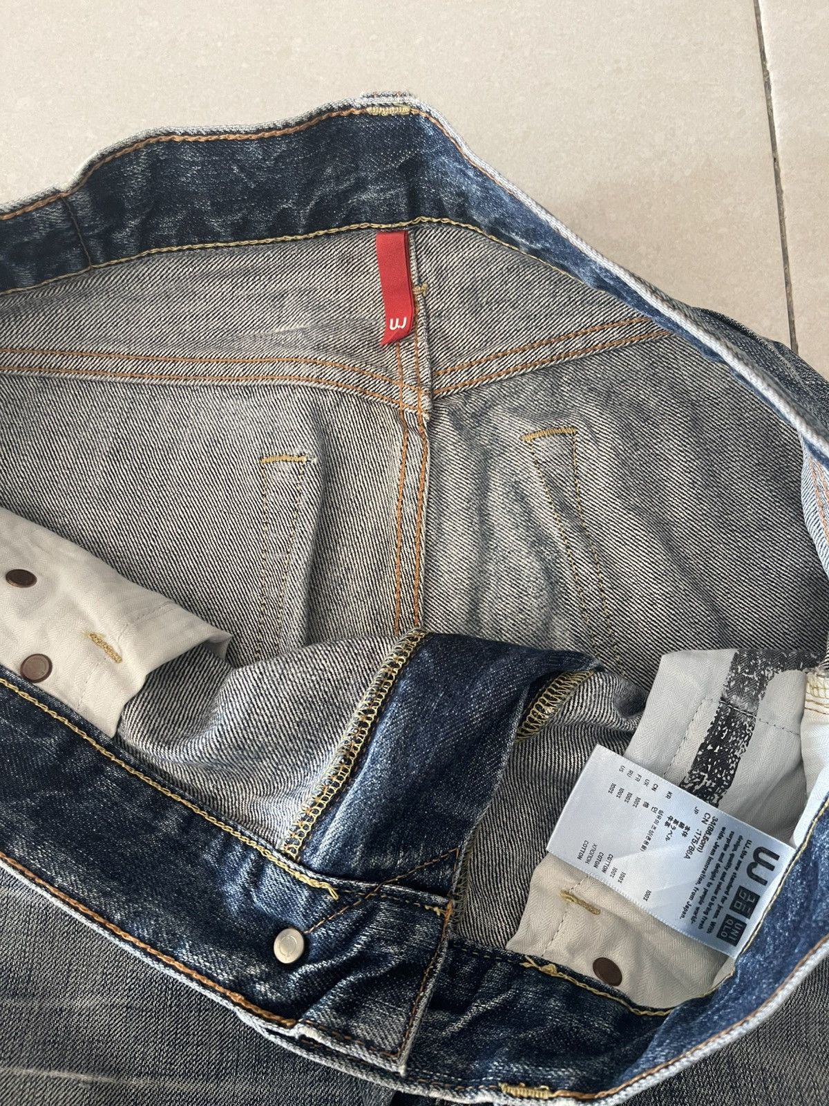 Uniqlo Uniqlo UJ S002 Regular Fit Straight Leg Jeans - Size 34 Size US 34 / EU 50 - 7 Thumbnail