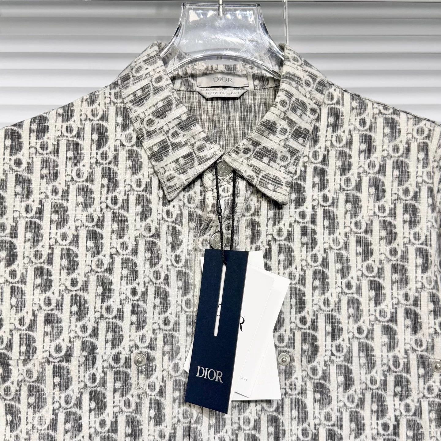 Dior DIOR Denim Shirt Jacket Gray 38 Oblique Size US XXS / EU 40 - 3 Thumbnail