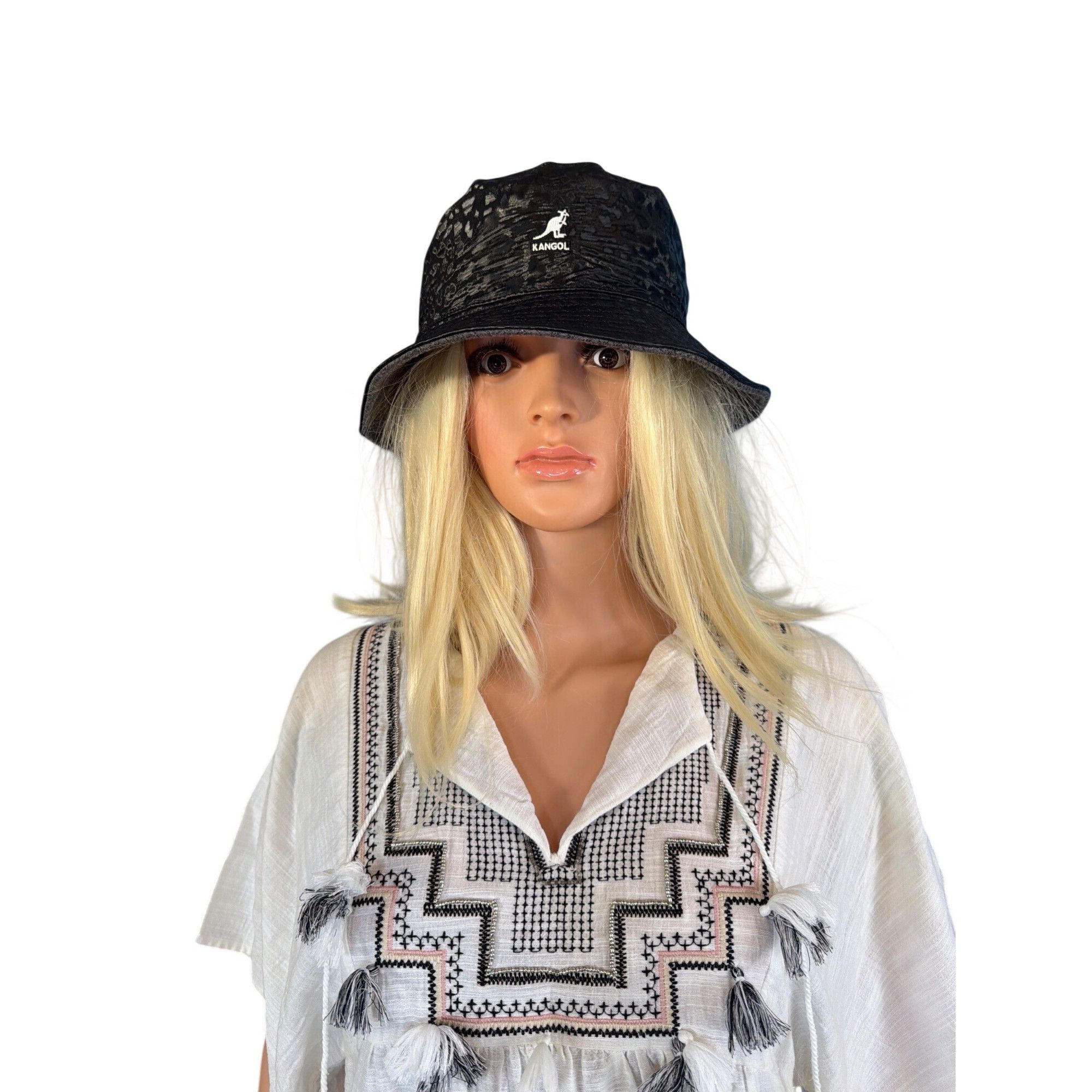 Kangol New Kangol Embossed Reversible Bucket Hat Gray Black XL Unis Size ONE SIZE - 2 Thumbnail