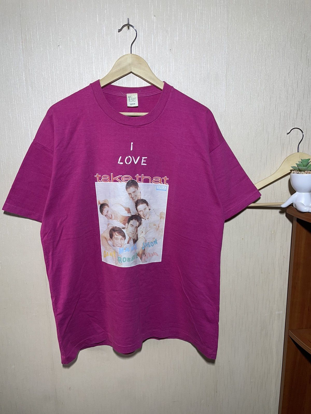 Band Tees × Vintage Take That Band vintage 1993 streetwear T shirt Size US L / EU 52-54 / 3 - 1 Thumbnail