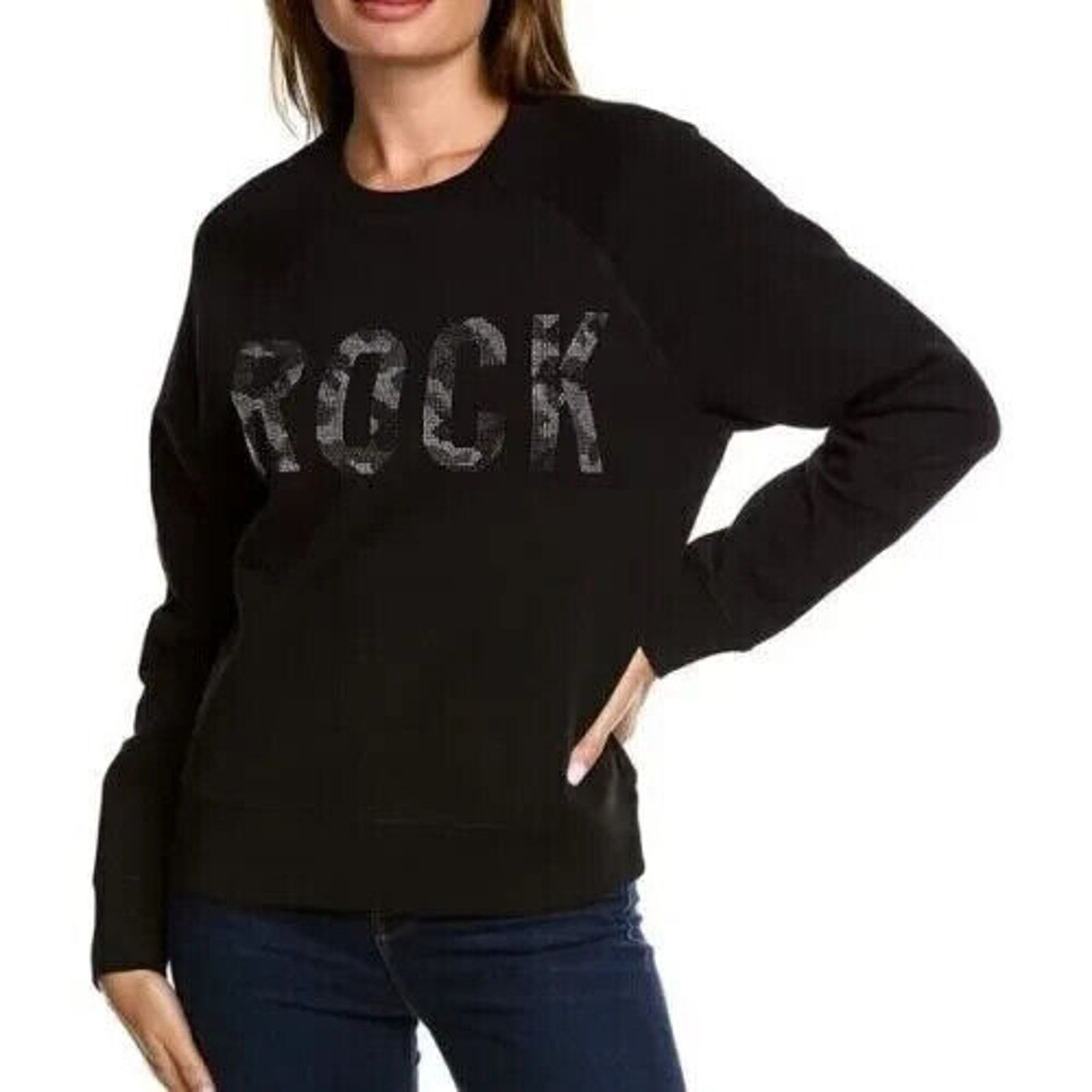 Zadig & Voltaire NWT $198 ZADIG & VOLTAIRE CAMO Studded ROCK SWEATSHIRT XS Size XS / US 0-2 / IT 36-38 - 1 Thumbnail