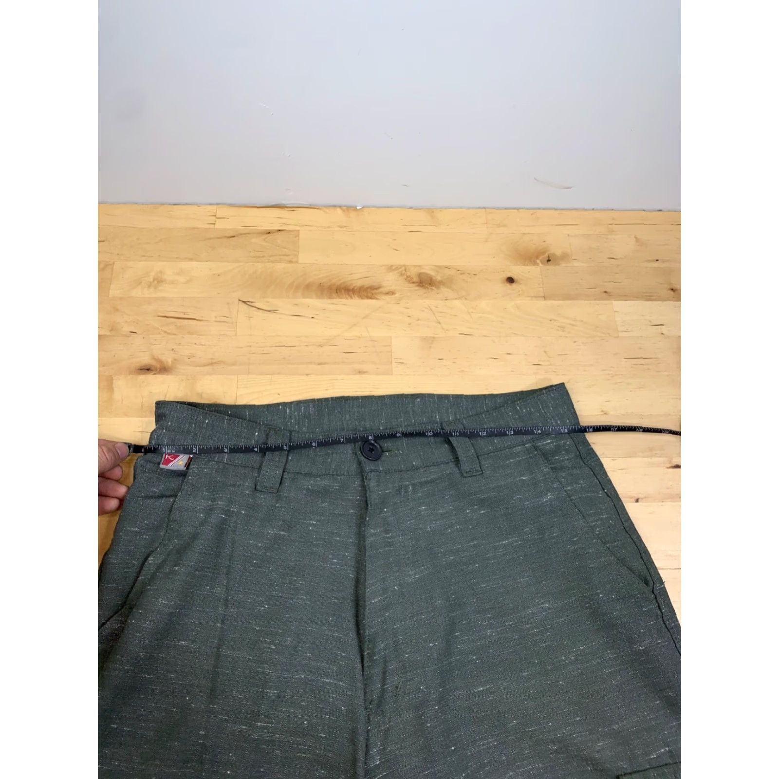 Vintage VINTAGE Kikwear Cargo Pants Pants 31x30 Olive Green 90s Grunge Hip Hop Mens Wide-Leg Baggy Y2K #8133 Size US 31 - 6 Thumbnail