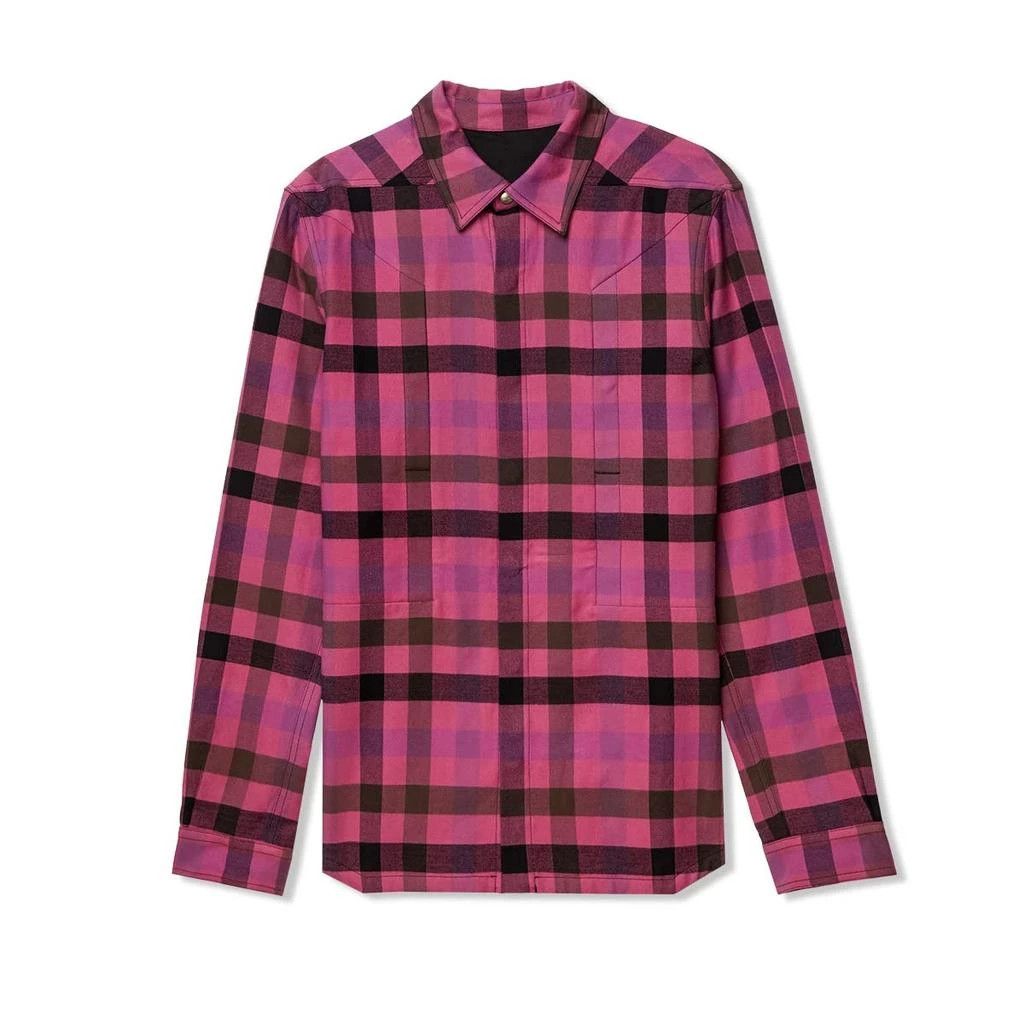 Rick Owens o1y0325 Checked Shirt in Multicolor Size US M / EU 48-50 / 2 - 1 Thumbnail