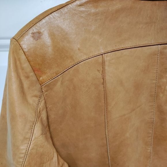 Vintage Vintage 70's Mens Butter Soft Tan Leather Blazer M Size US M / EU 48-50 / 2 - 6 Thumbnail