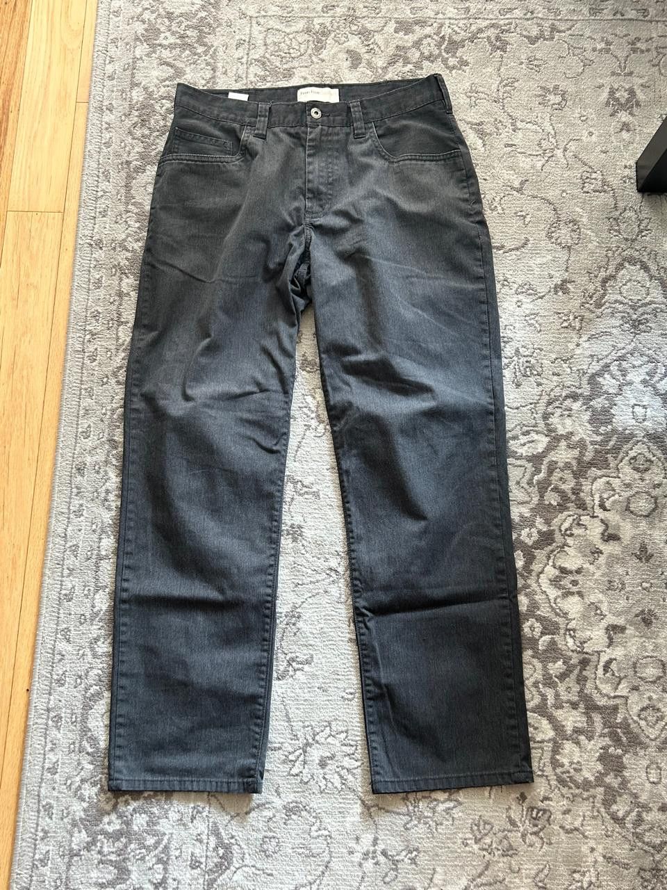 Perry Ellis Perry Ellis Grey Cotton Trousers Size US 34 / EU 50 - 1 Thumbnail