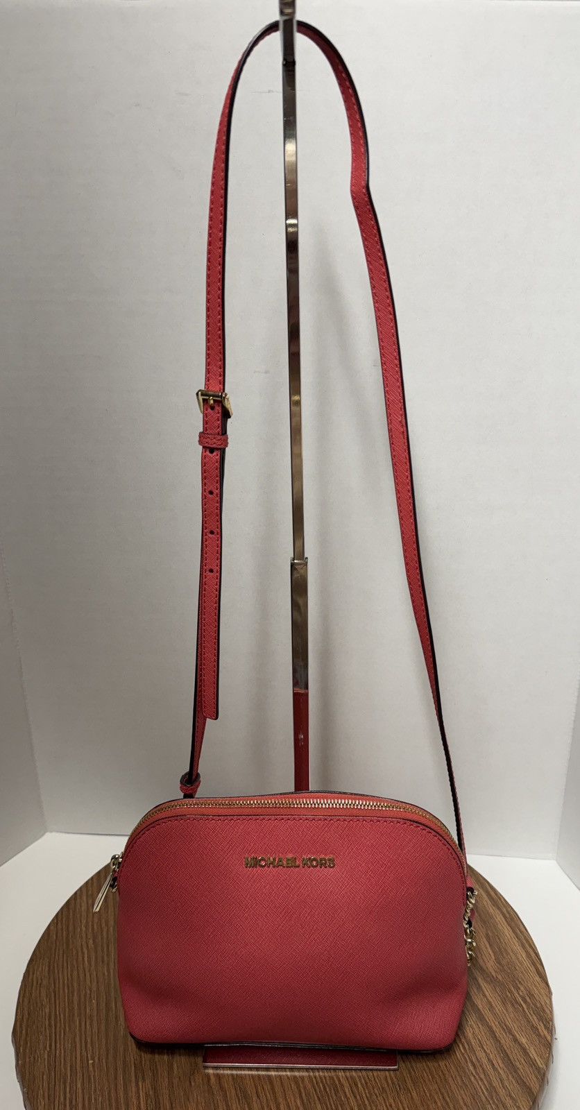Michael Kors Michael Kors Cindy Saffiano Leather Salmon Chain Crossbody Size ONE SIZE - 2 Thumbnail