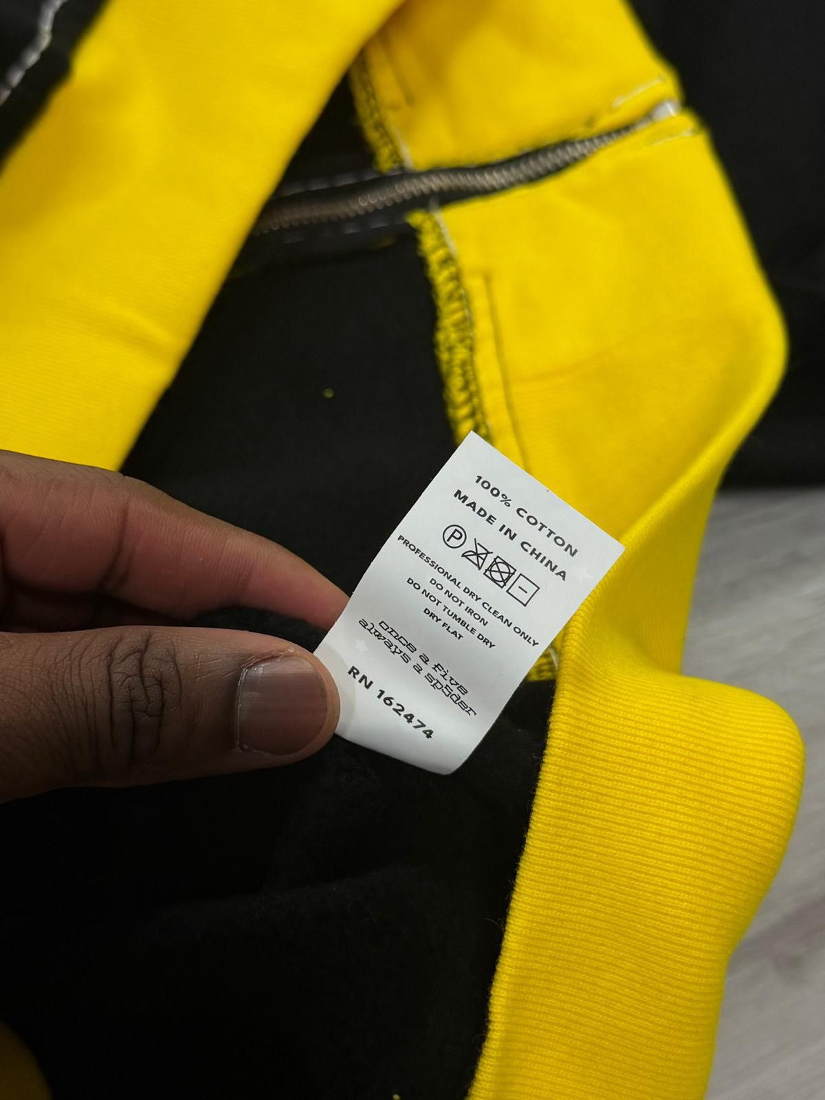 Sp5der Sp5der Black/Yellow Hoodie Size US M / EU 48-50 / 2 - 7 Thumbnail