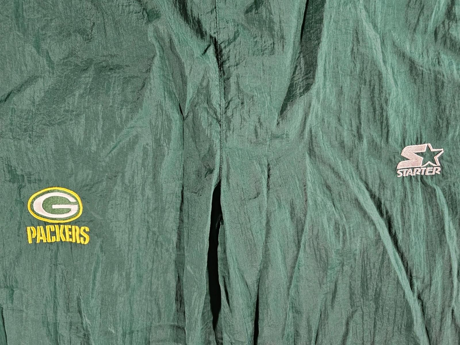 Starter Starter Green Bay Packers Track Windbreaker Pants Ankle Zip Size ONE SIZE - 2 Thumbnail