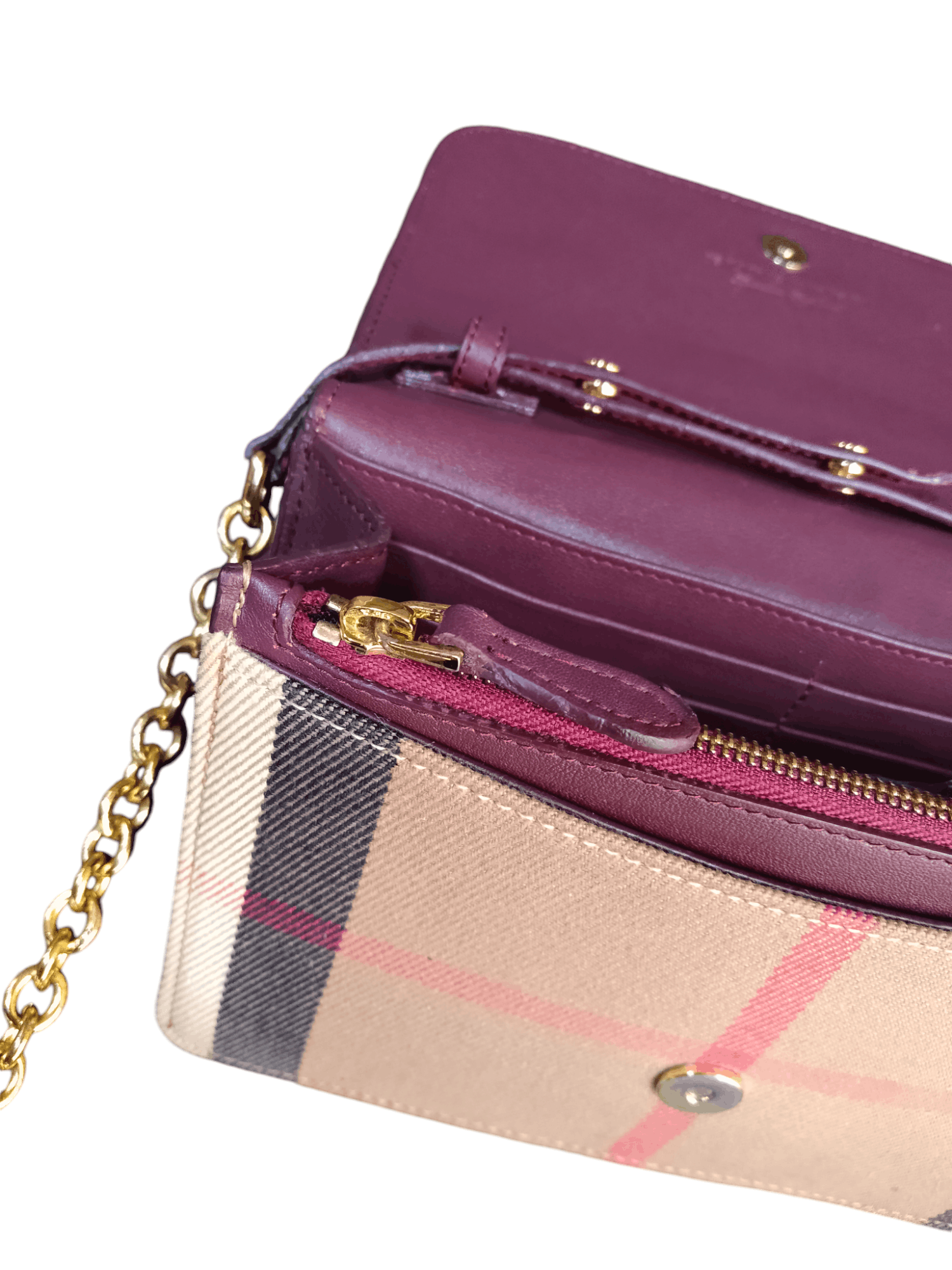 Burberry Burberry Hampshire Wallet On Chain(WOC) Size ONE SIZE - 10 Thumbnail