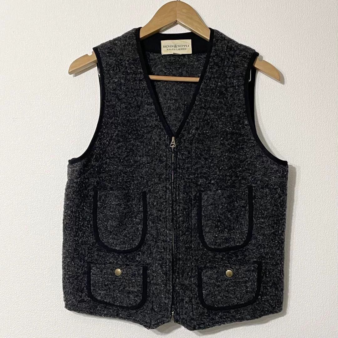 Denim & Supply Ralph Lauren Ralph Lauren RL DS Denim Supply Charcoal Wool Vest Size US S / EU 44-46 / 1 - 1 Thumbnail