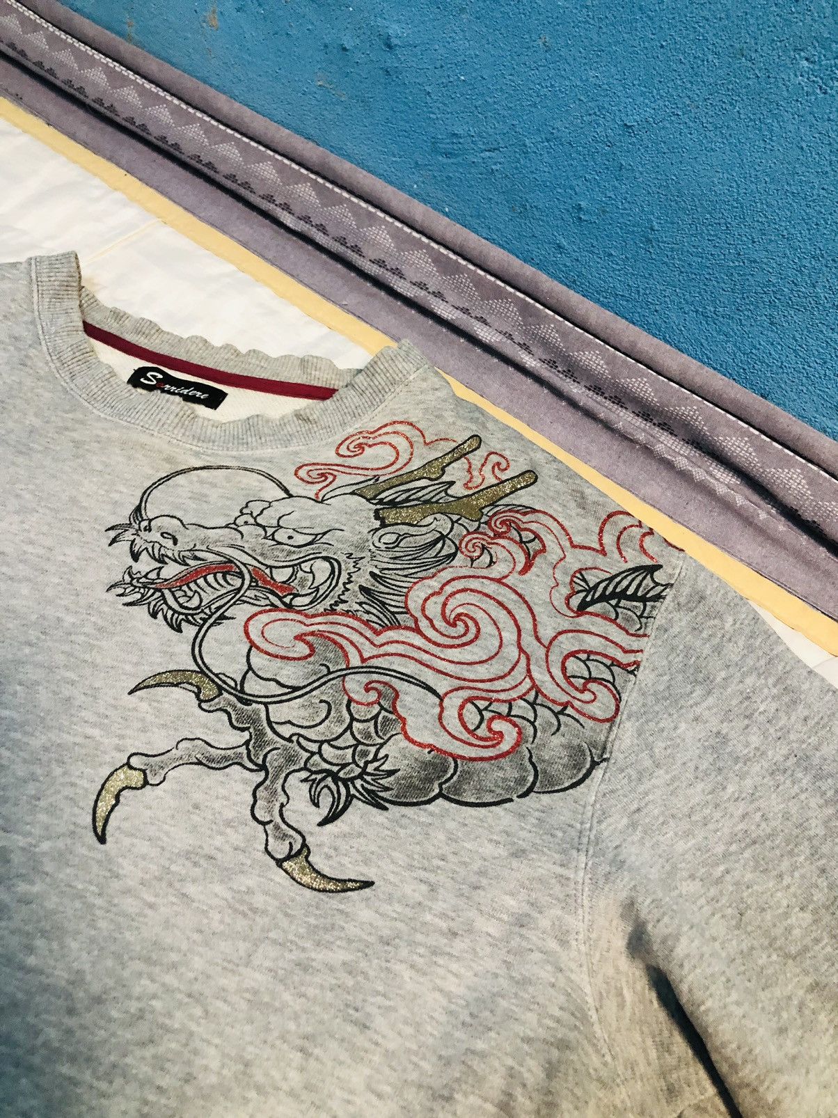 Japanese Brand × Vintage Sonnidene Big Logo Dragon Long sleeve T-Shirt (6) Size US XL / EU 56 / 4 - 4 Thumbnail