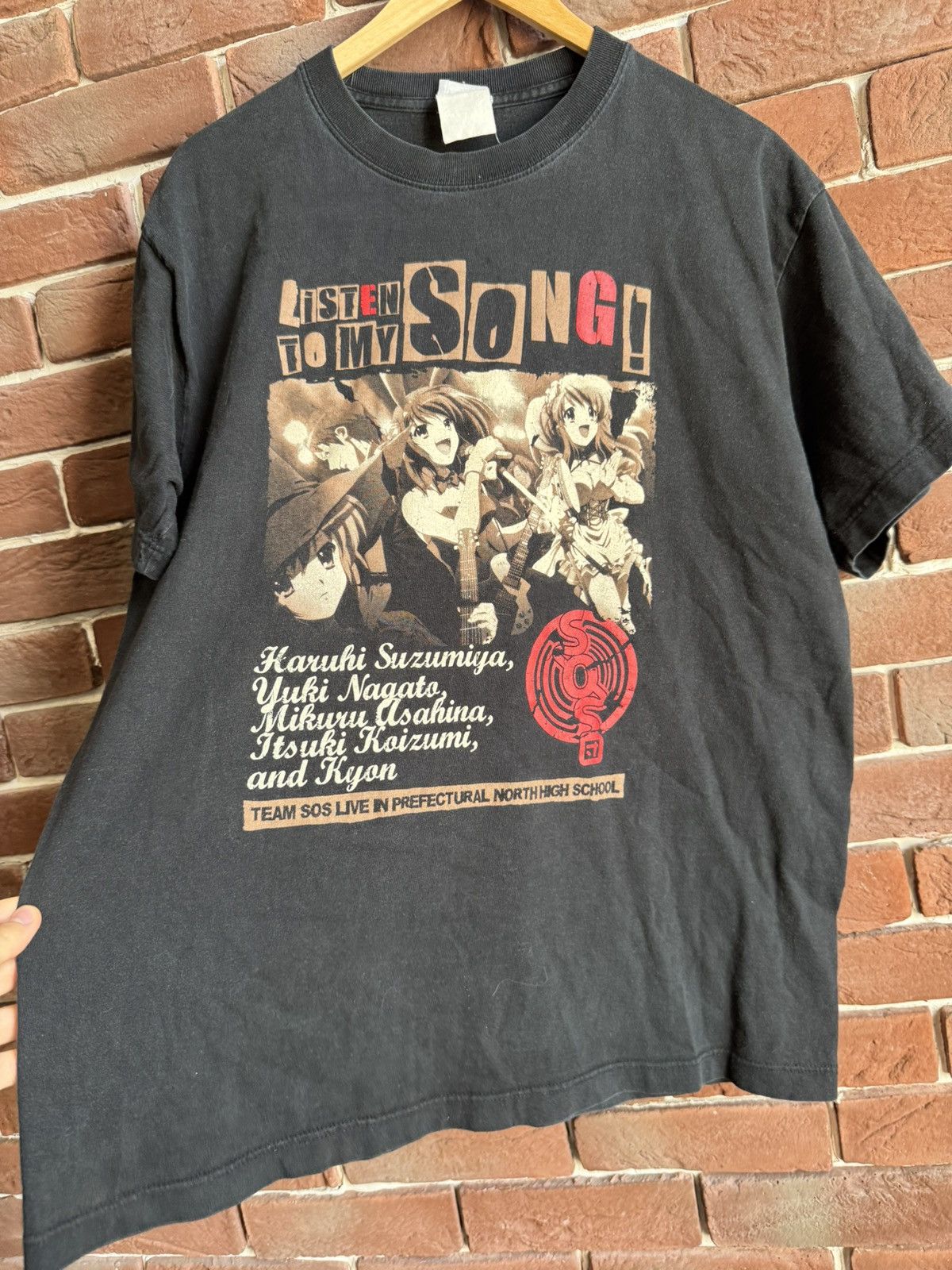 Anime Vintage 00s Cospa Haruhi Suzumiya SOS Live Anime Tee Size US L / EU 52-54 / 3 - 3 Thumbnail