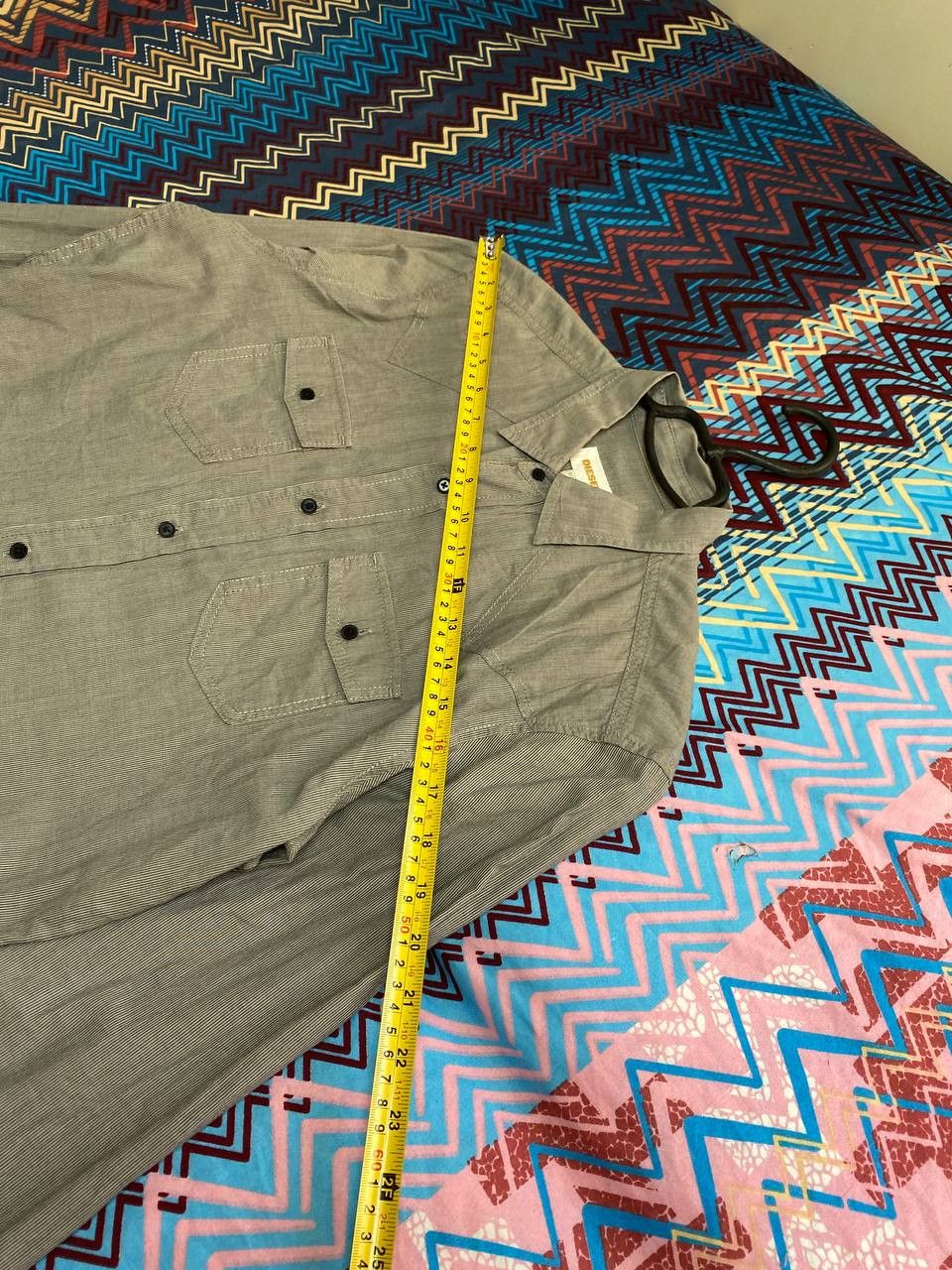 Diesel × Japanese Brand Diesel Cyber Embroidared Vintage Shirt Size M Size US M / EU 48-50 / 2 - 8 Thumbnail