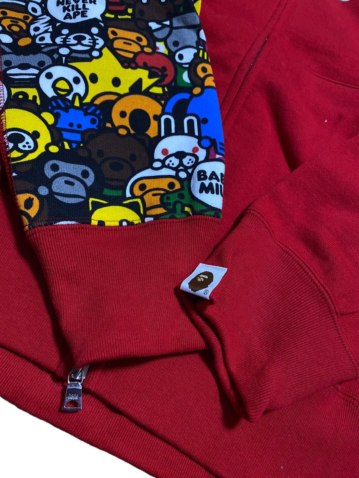 Bape BAPE Jurassic Full Zip Hoodie Red Size US L / EU 52-54 / 3 - 2 Thumbnail