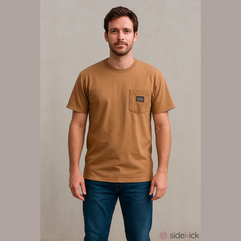 Roark Roark Pignoli Brown Label Pocket Tee Size Small Size US S / EU 44-46 / 1 - 1 Thumbnail