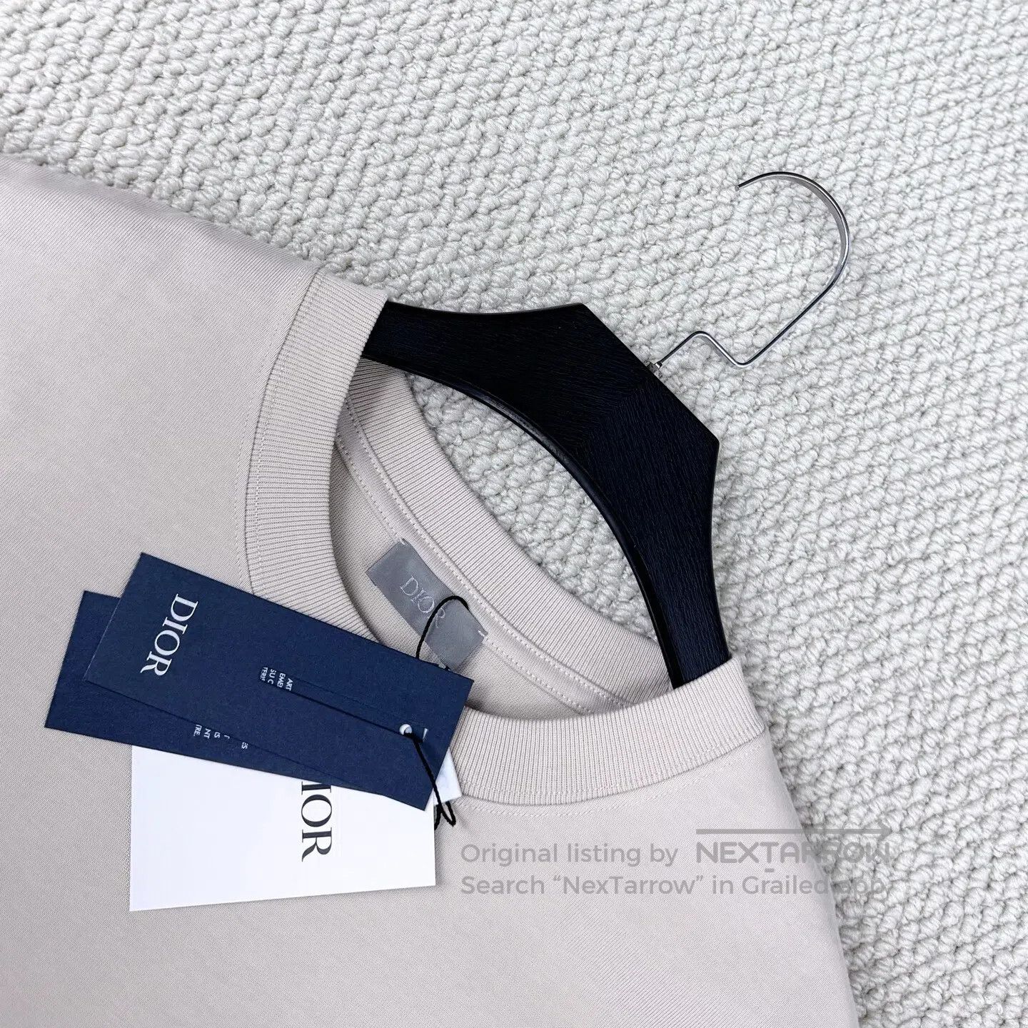 Dior Dior Embroidered letter logo t-shirt with plain knit short Size US M / EU 48-50 / 2 - 3 Thumbnail