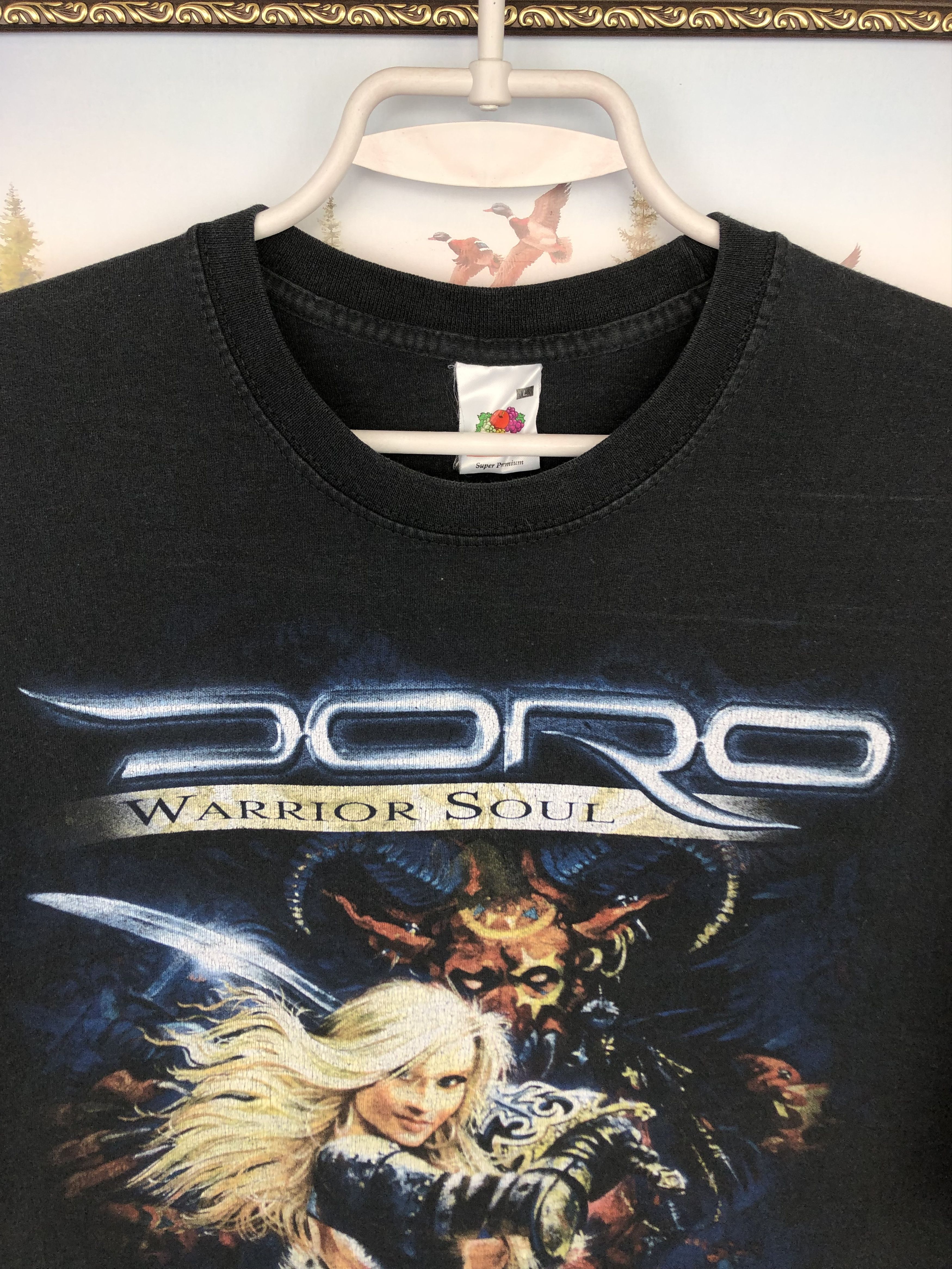 Band Tees Vintage DORO Band Shirt Warrior Soul Over Print Band Tee Size US M / EU 48-50 / 2 - 4 Thumbnail