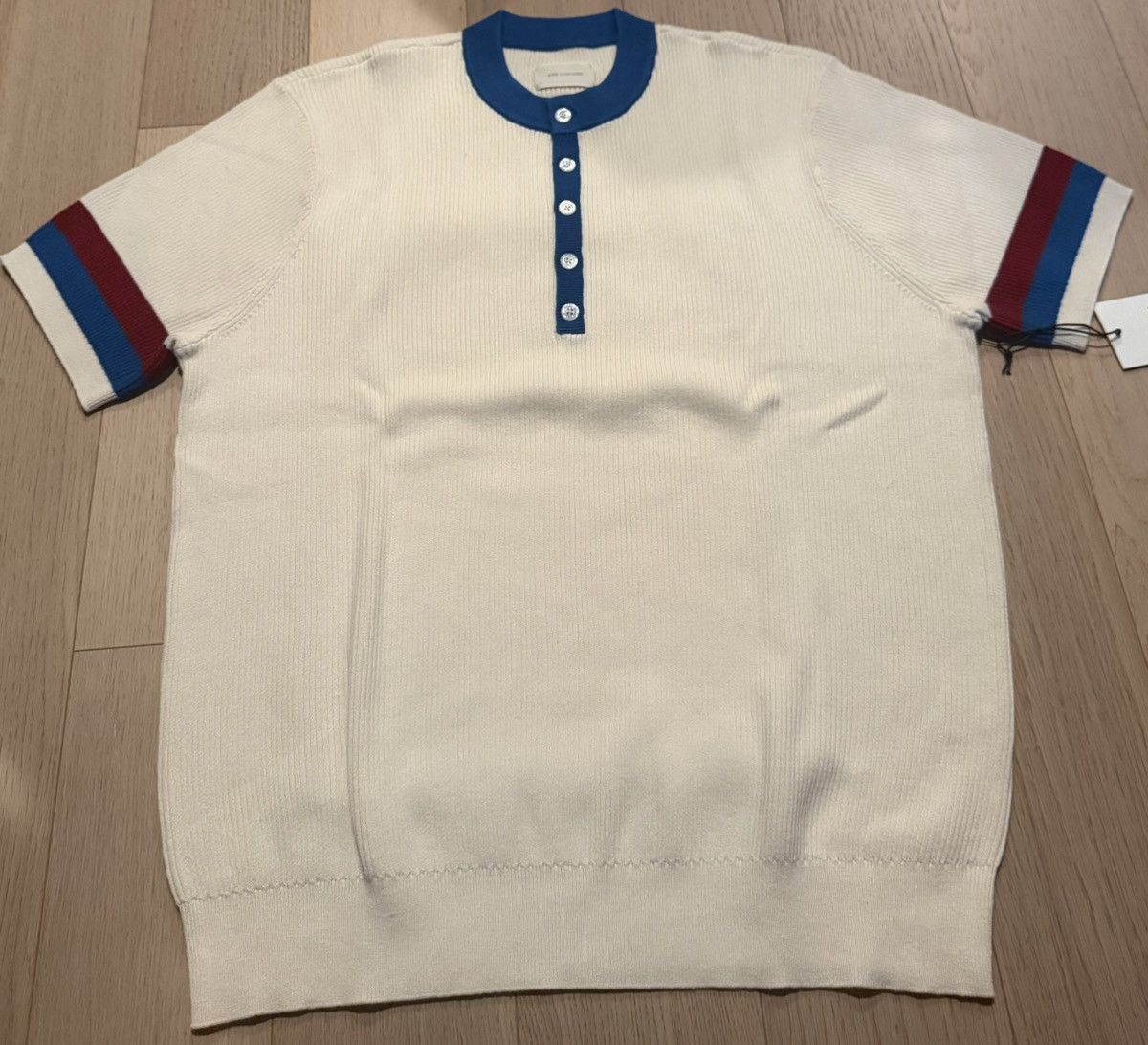 Aime Leon Dore ALD Aime Sport Knit Henley White Large Size US L / EU 52-54 / 3 - 2 Thumbnail