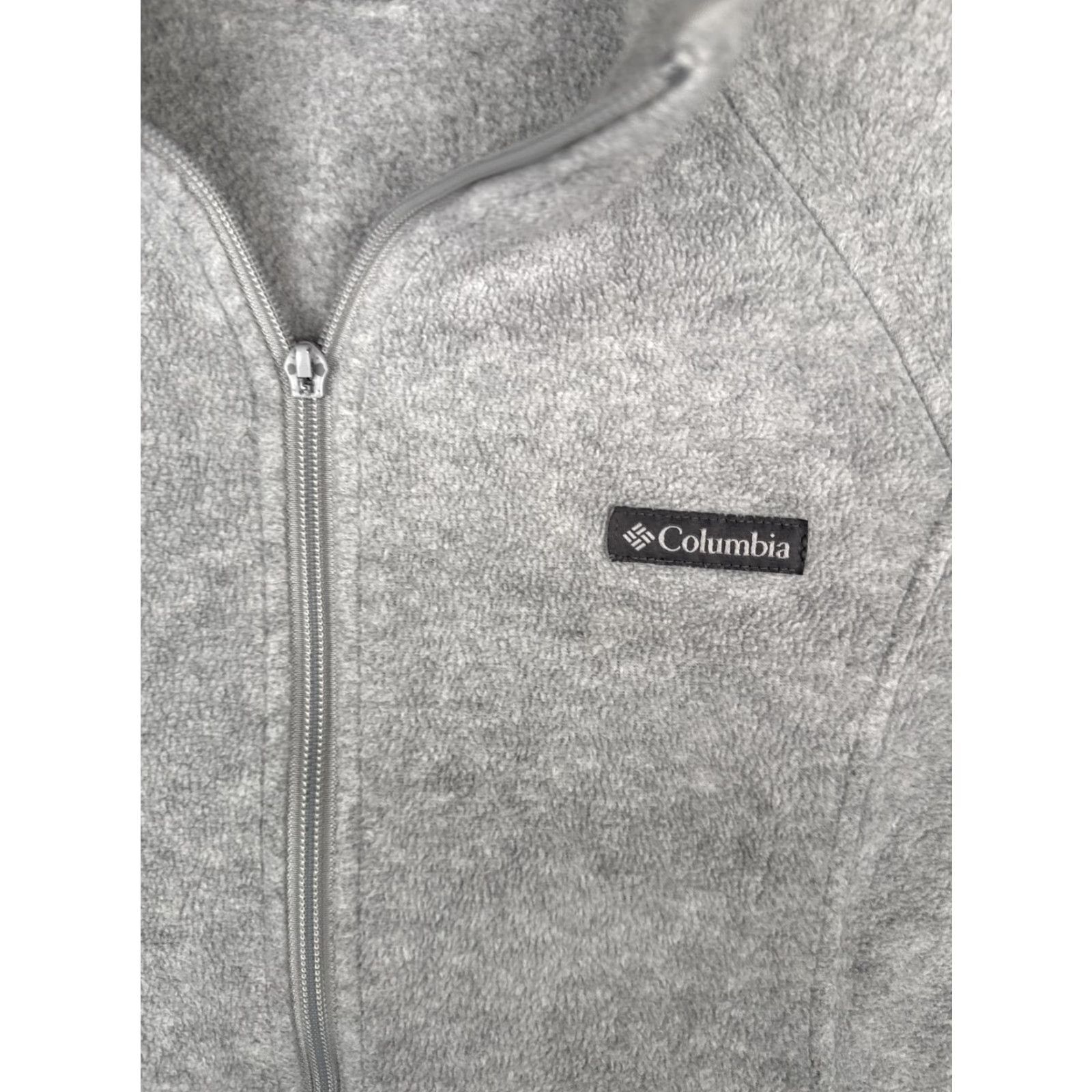 Vintage Columbia Jacket Women XL Gray Fleece Full Zip Collared Pockets Outdoor Warm Size XL / US 12-14 / IT 48-50 - 2 Thumbnail