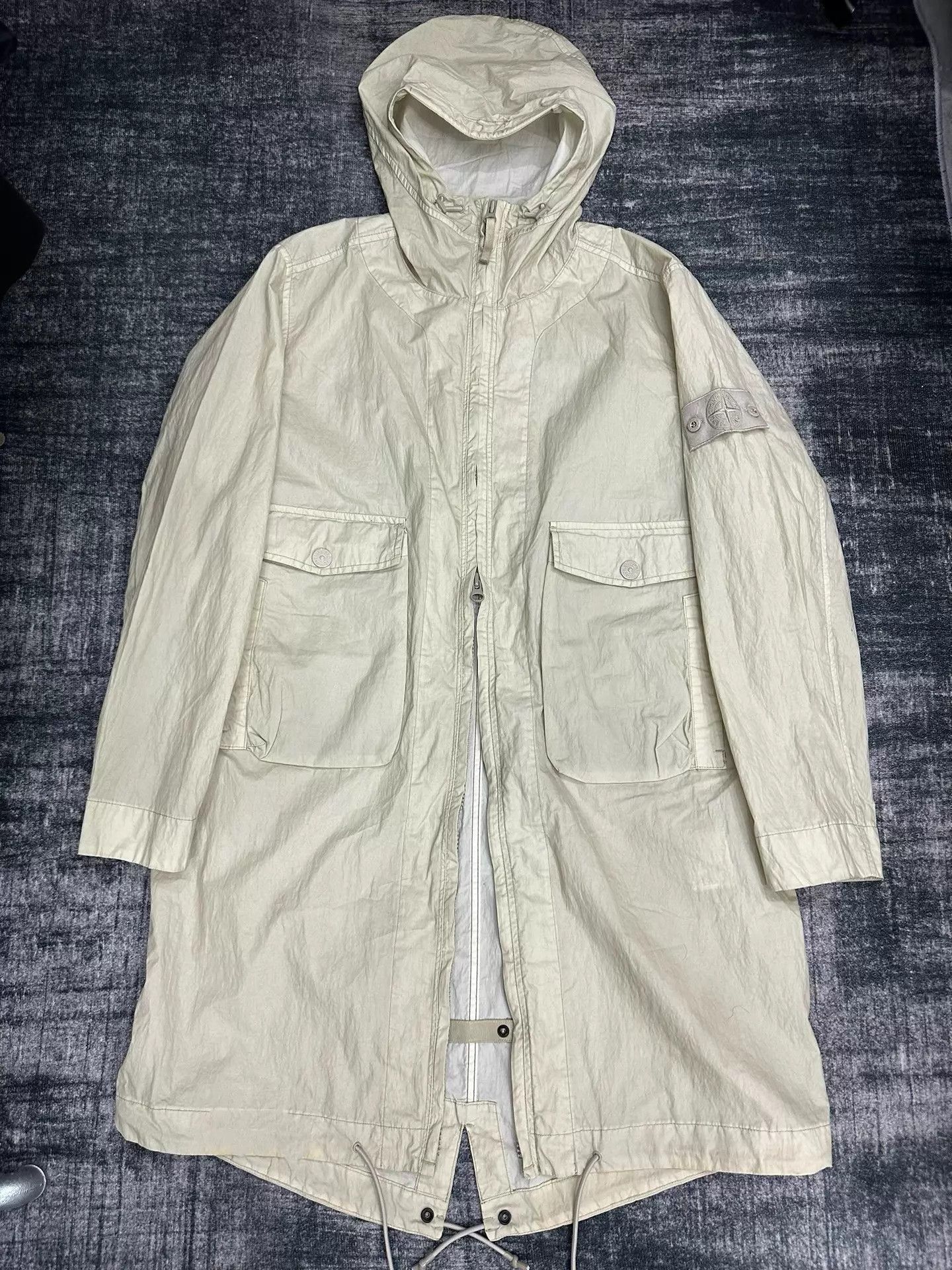 Stone Island Hooded Long Parka with Pockets Size US M / EU 48-50 / 2 - 1 Thumbnail