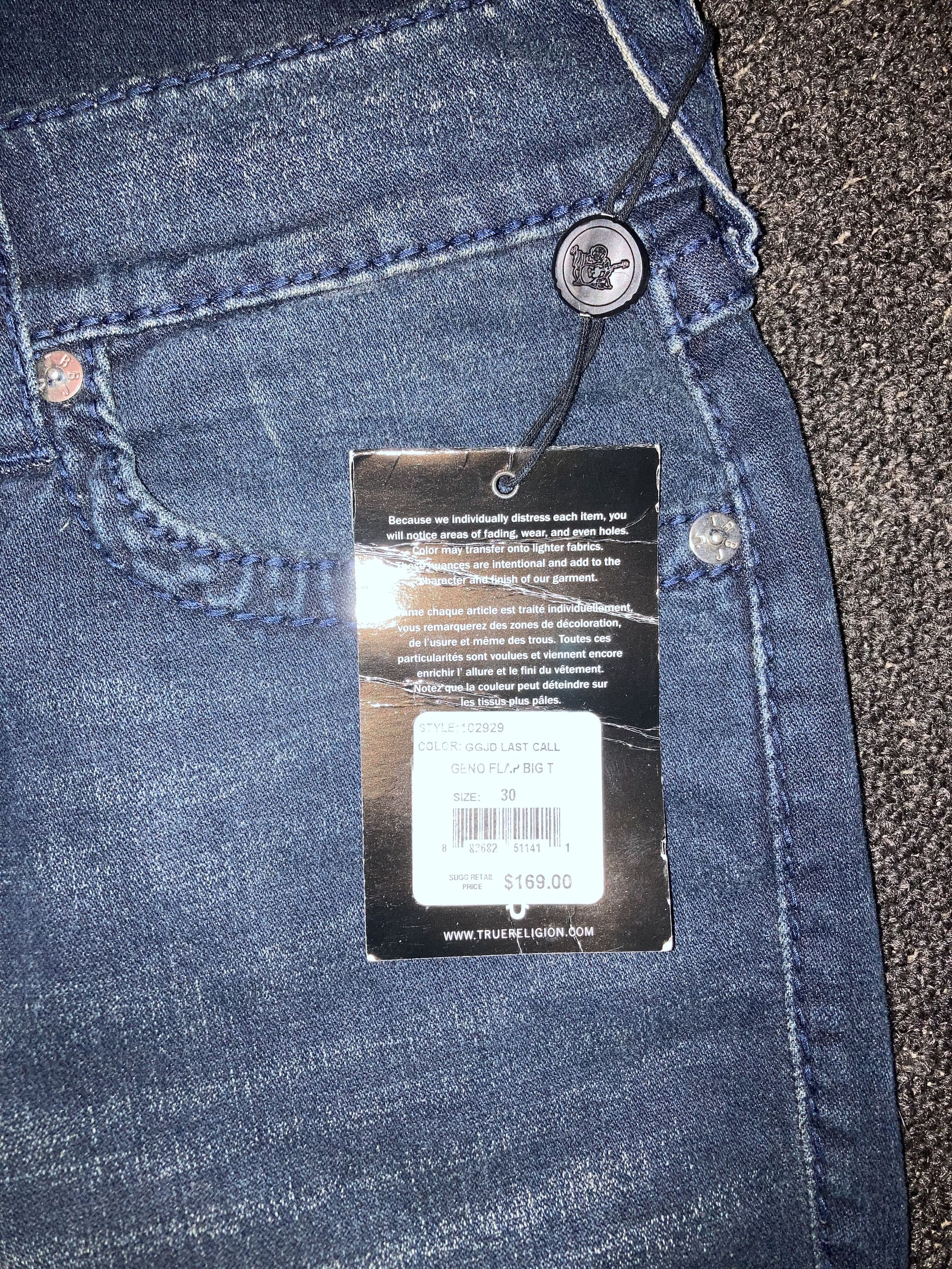 True Religion True Religion Denim Jeans w/ Buttoned Pockets Size US 30 / EU 46 - 5 Thumbnail