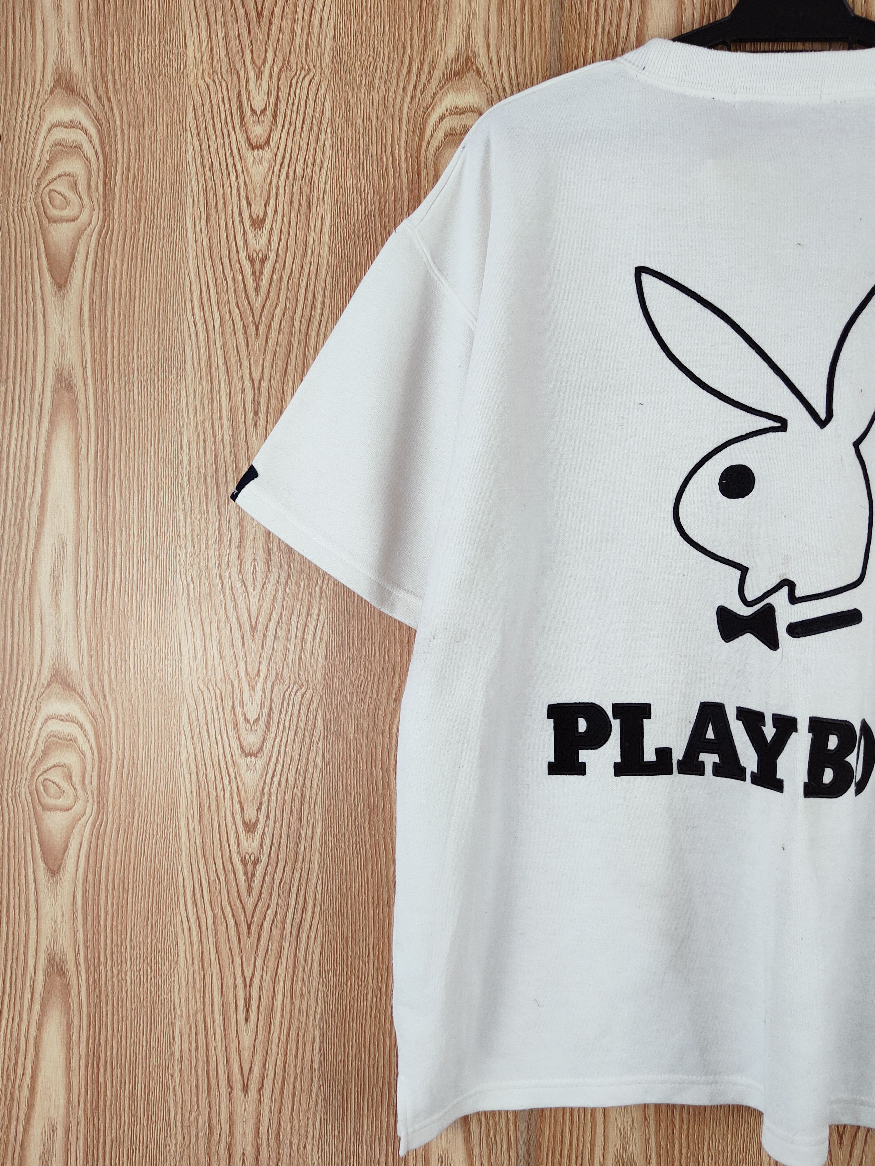 Playboy Playboy vintage White Short Sleeve T-shirts #W590 Size US L / EU 52-54 / 3 - 2 Thumbnail