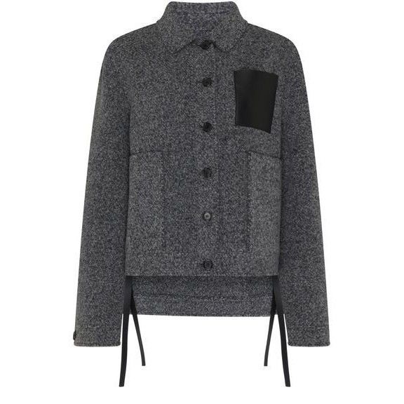 Loewe LOEWE Workwear Style Gray Wool Coat Jacket New & Authentic ( Size M / US 6-8 / IT 42-44 - 1 Thumbnail